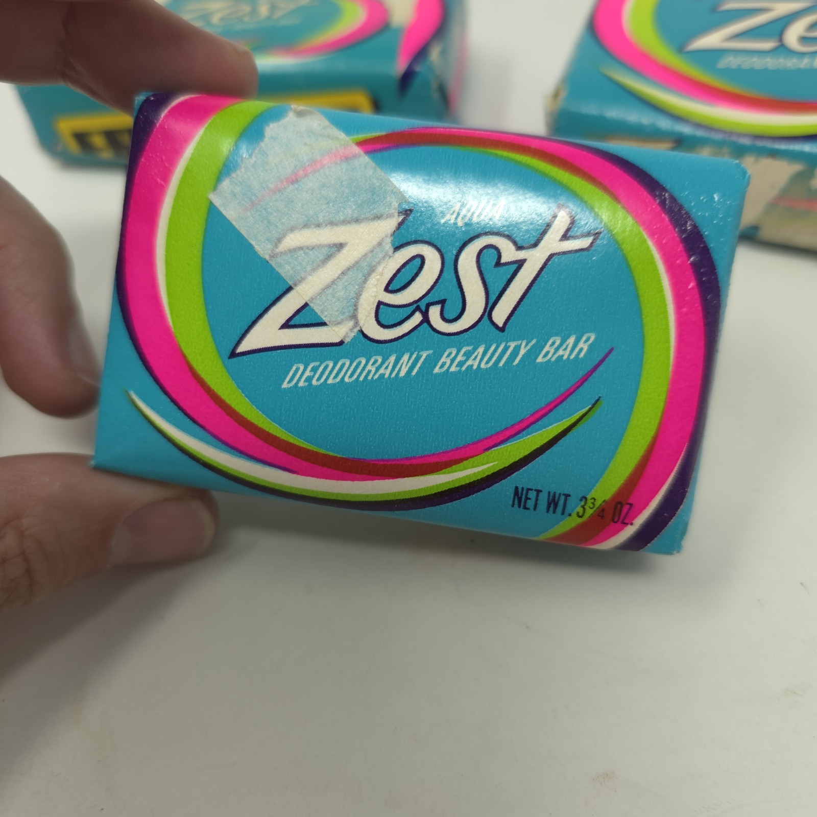 3 Vintage Zest Bar Soap Deodorant Beauty Bar 2x 5.75 oz & 1 3.75 oz