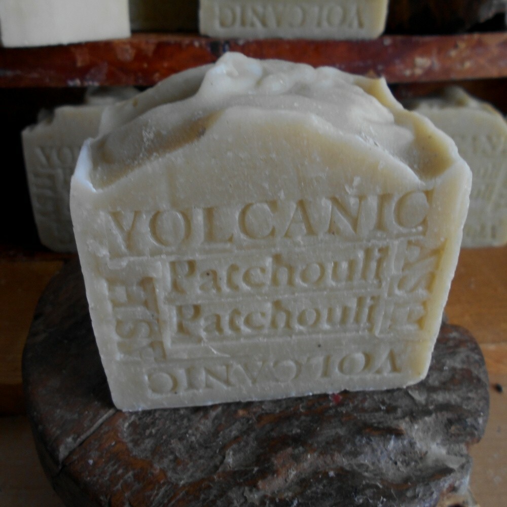 All Natural Artisan Soap Volcanic Ash With Shea Butter and Patchouli 7 oz