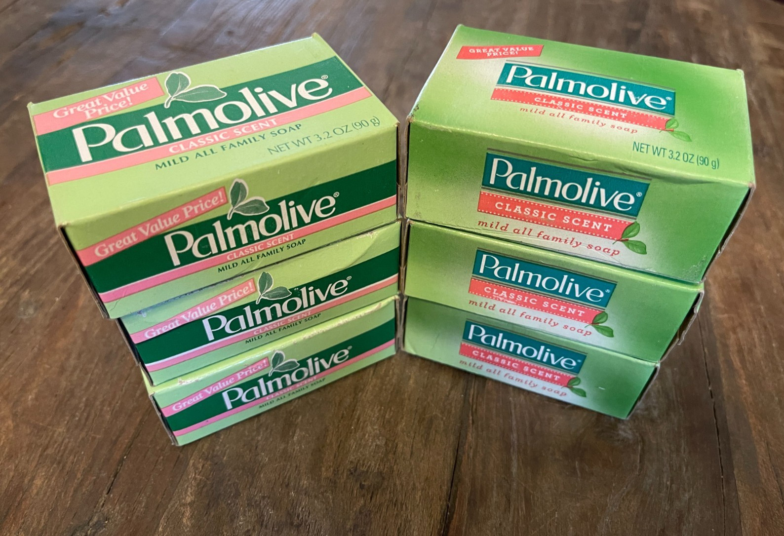 Palmolive Mild Soap Classic Scent – Six (6) 3.2 Oz Bars – New & Sealed Boxes