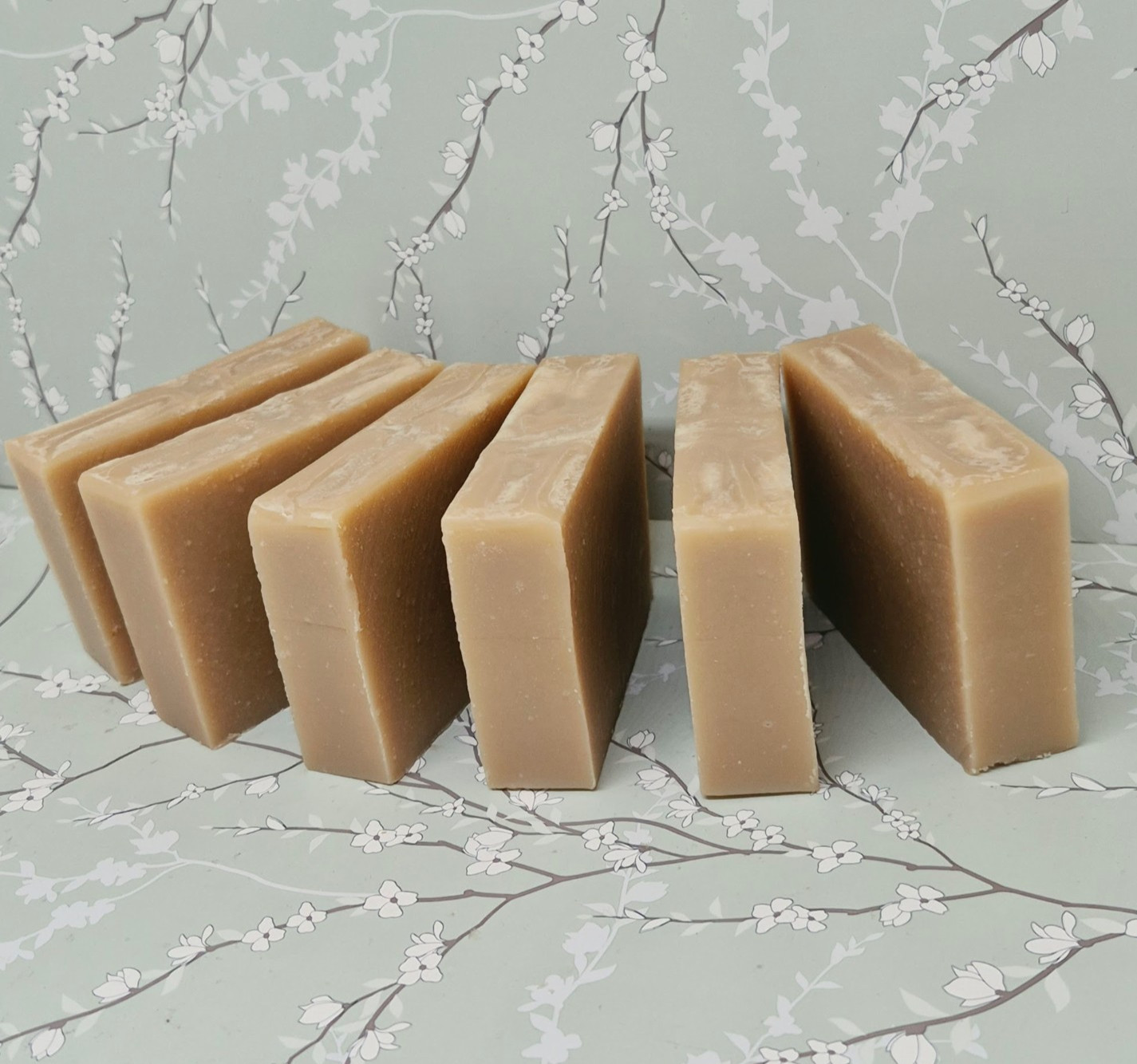 6 Handmade Soap Bars, Goat’s Milk Cherry Almond Scent 4-5oz each