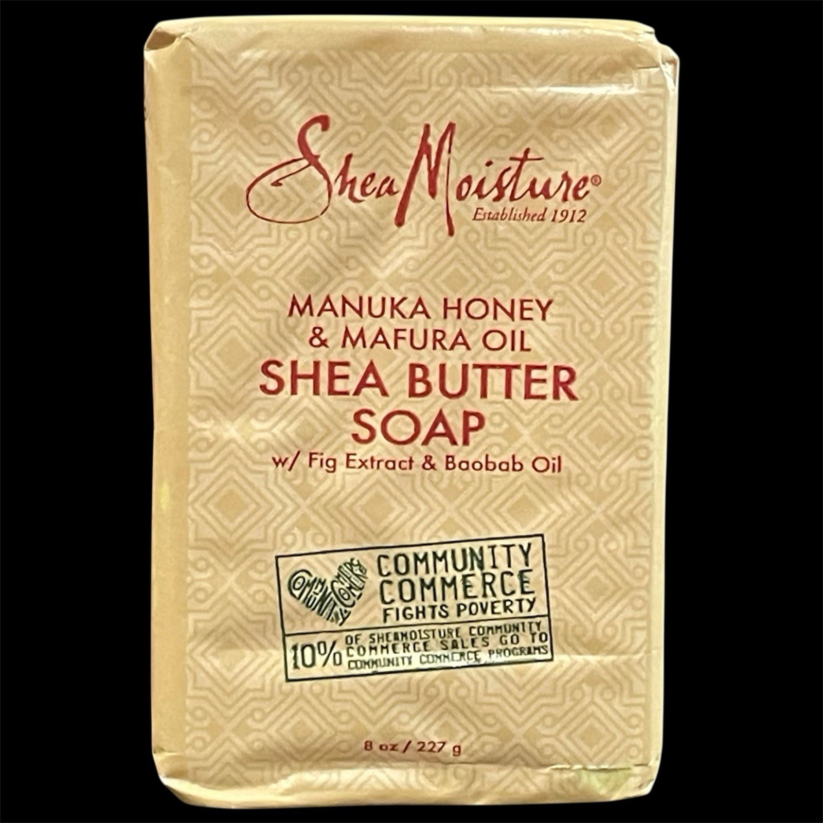 SHEA MOISTURE Manuka Honey & Mafura Oil Shea Butter Bar Soap 8oz Lot Of 4 New