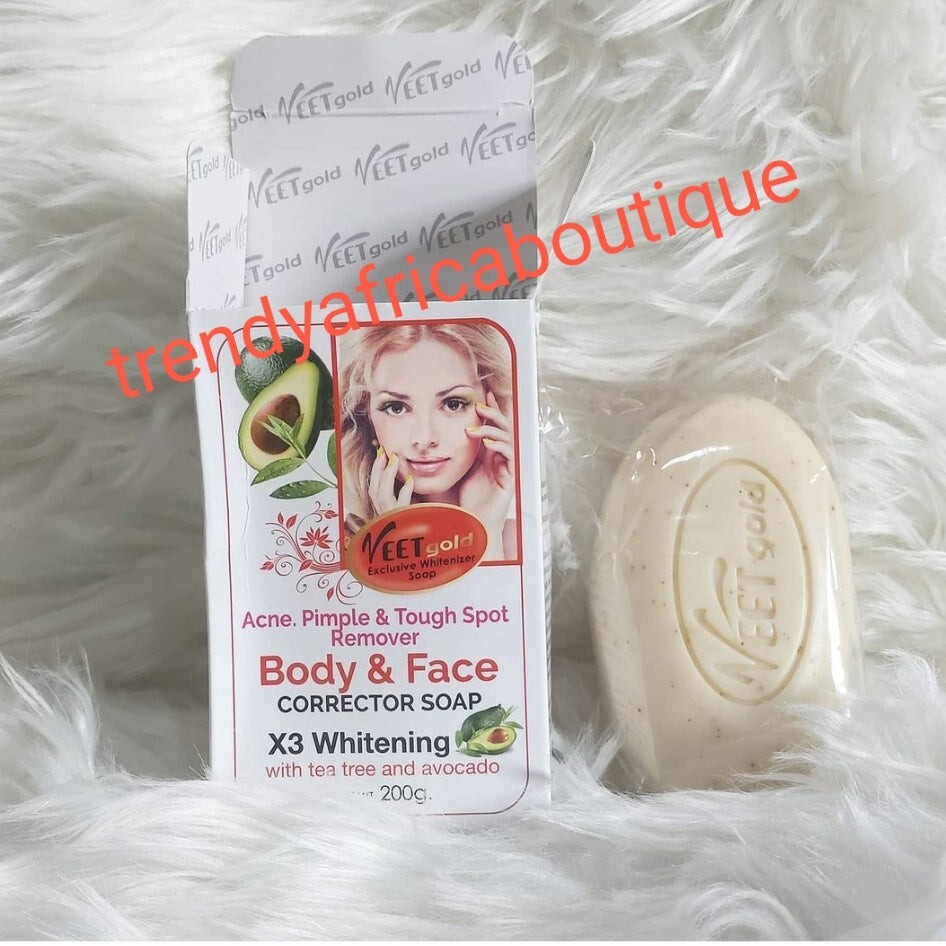 Veet GOLD Face & Body Corrector Soap. Tea Tree & Avocado 200g X 1