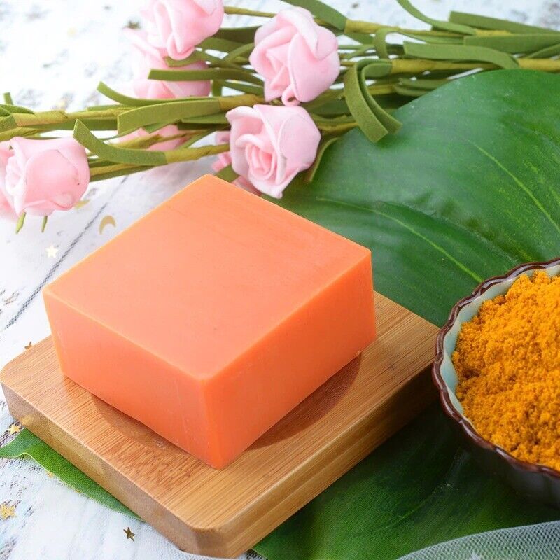 3PCS Tumeric Soap Skin Whitening Dark Spots lightening Acne Brightening Turmeric