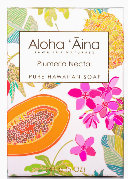 Maui Soap Co Aloha ‘Aina – Plumeria Nectar 5oz Bar