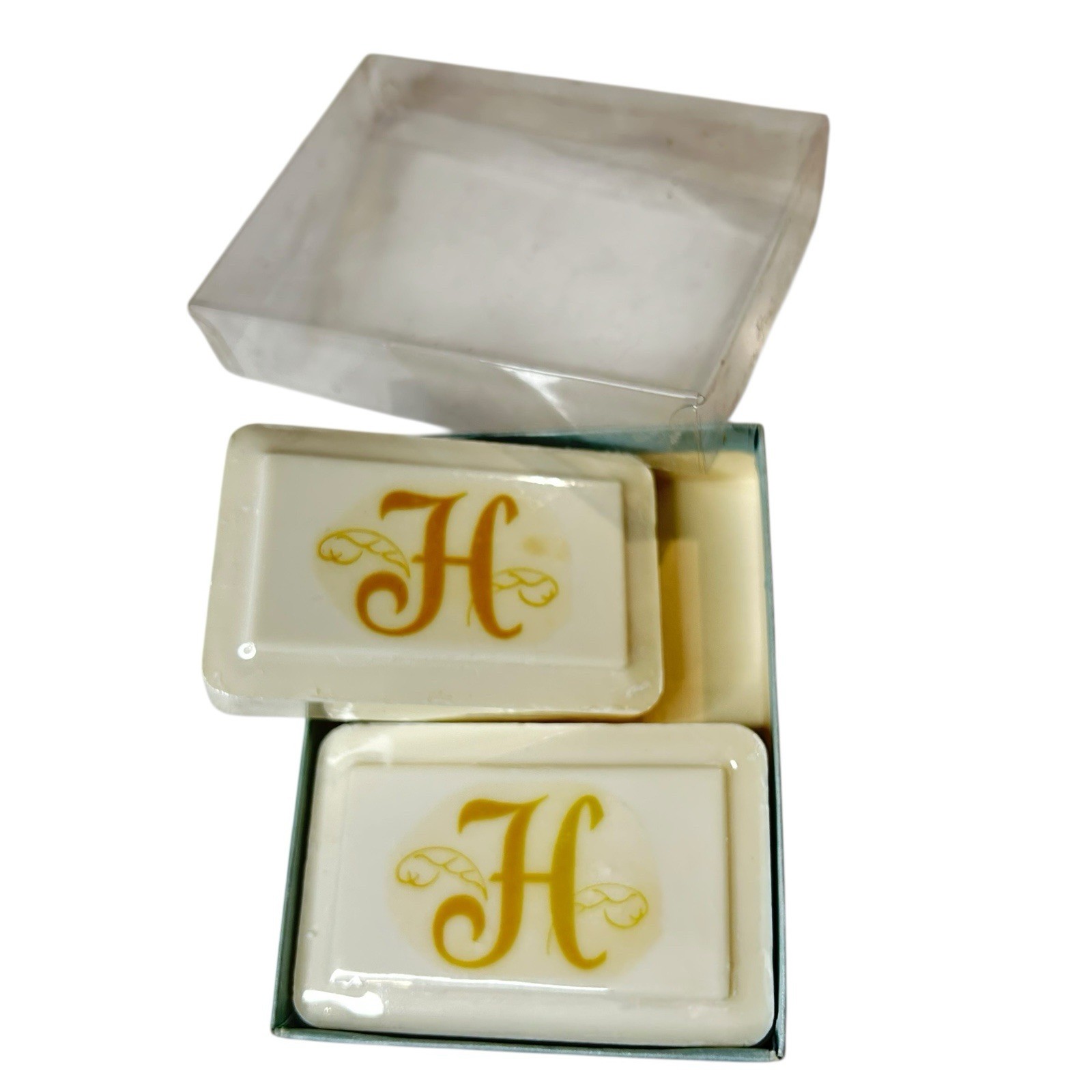 Katherine Gray French Milled Hand Soap Letter H Monogram 2 Sealed Soaps Vtg