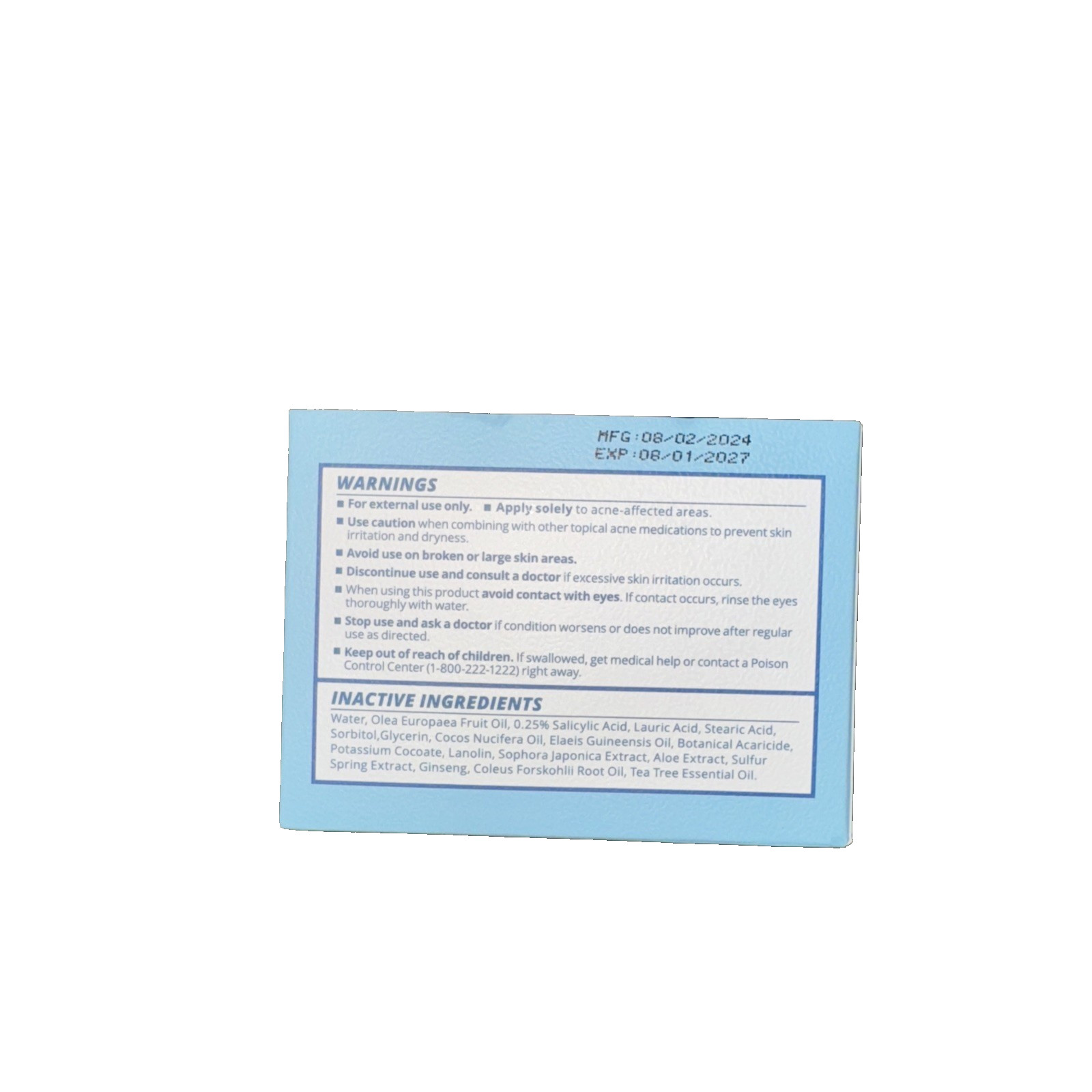 Roycederm Sulfur Soap 10% Volcanic Sulfur Acne Face & Body Wash – 2 Bars, 232g