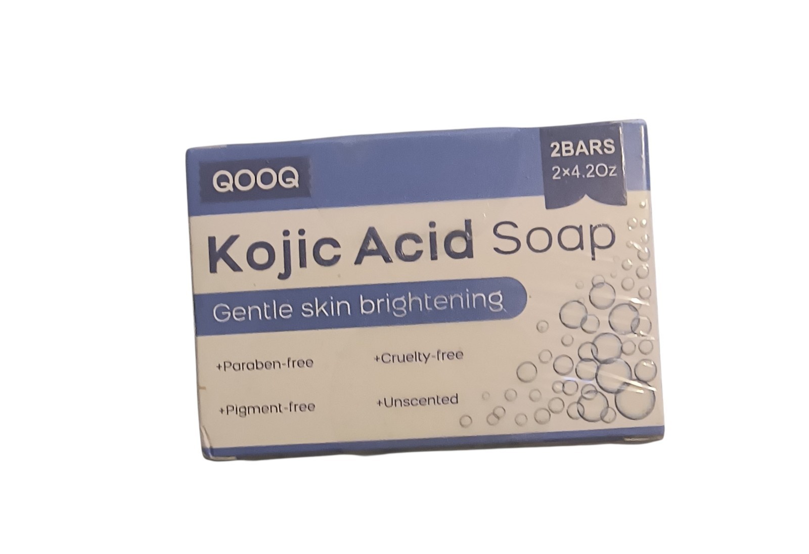 QOOQ Kojic Acid & Turmeric Dark Spot Remover Soap for Face, Body, Hands, Knees