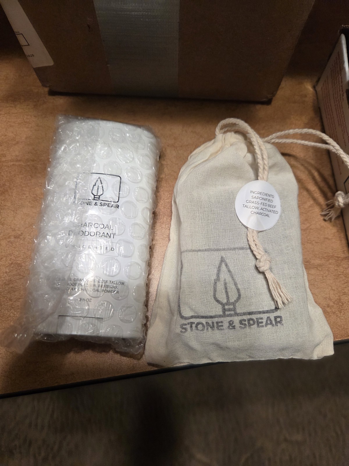 Stone & Spear Charcoal Soap and Charcoal Deoderant