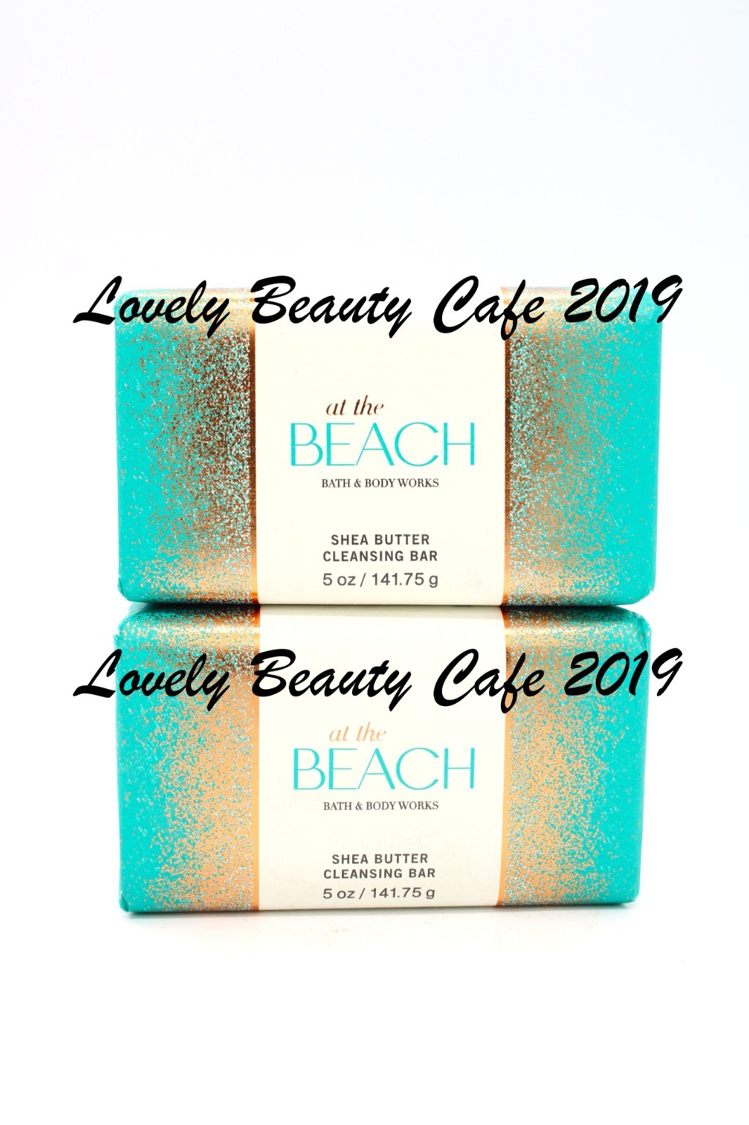 BATH & BODY WORKS / AT THE BEACH / SHEA BUTTER CLEANSING BAR SOAP / 2 PACK