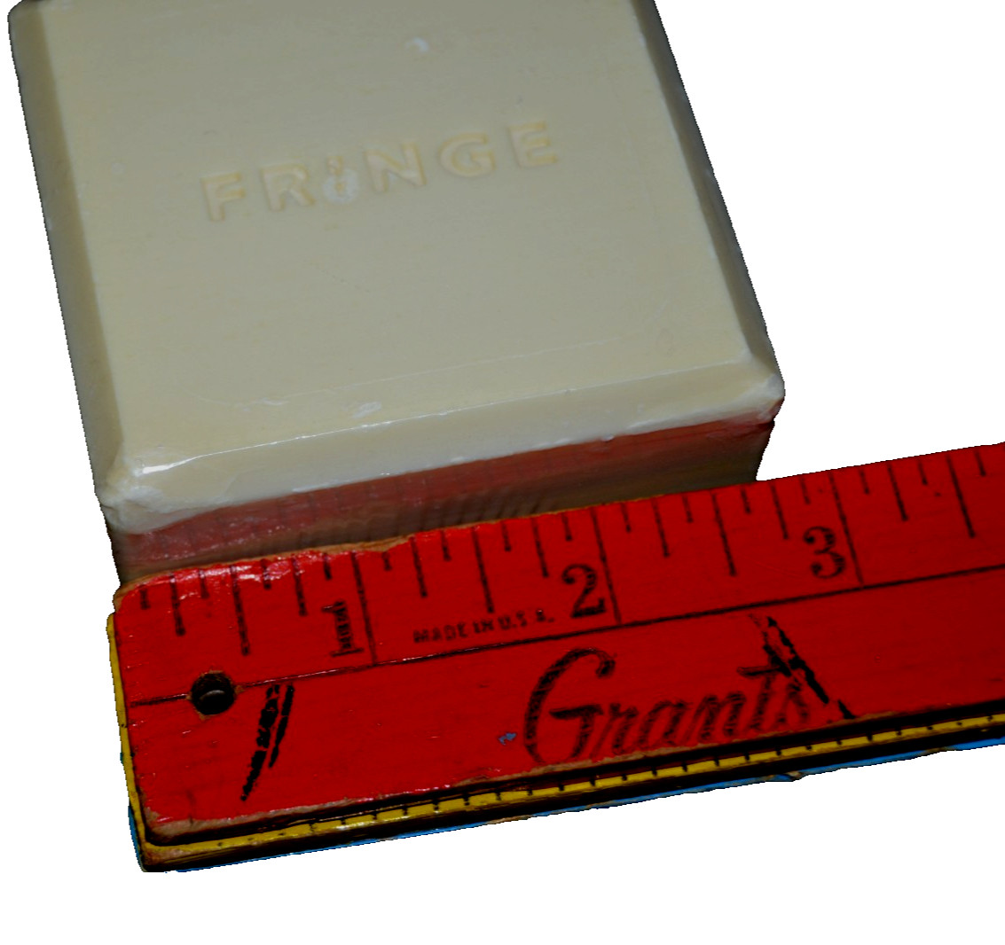 FRINGE Bar Soap Scented 5 oz White Square Made Culver City, California USA