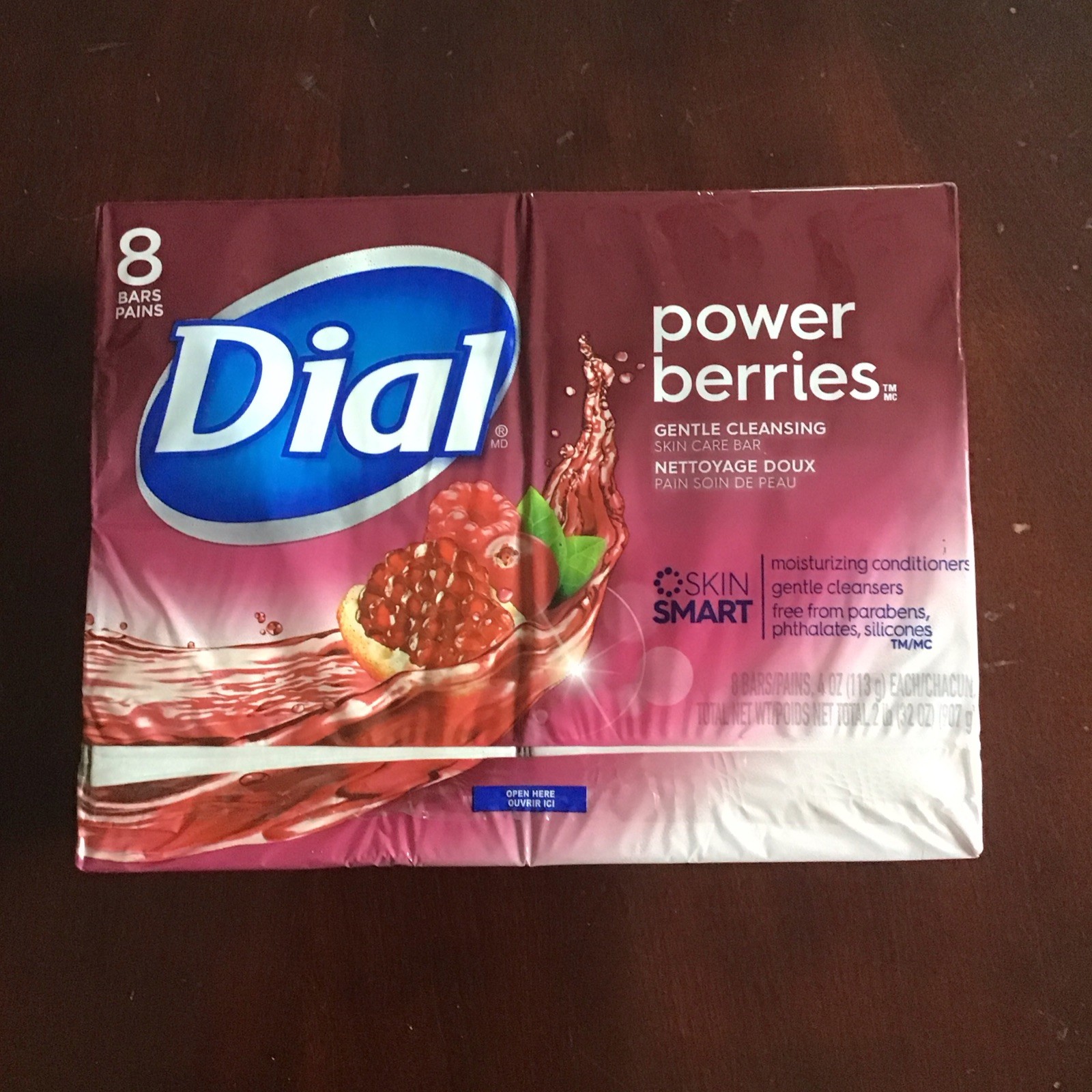 Dial Power Berries Bar Soap 4oz – Red (8 Pack) – SEALED