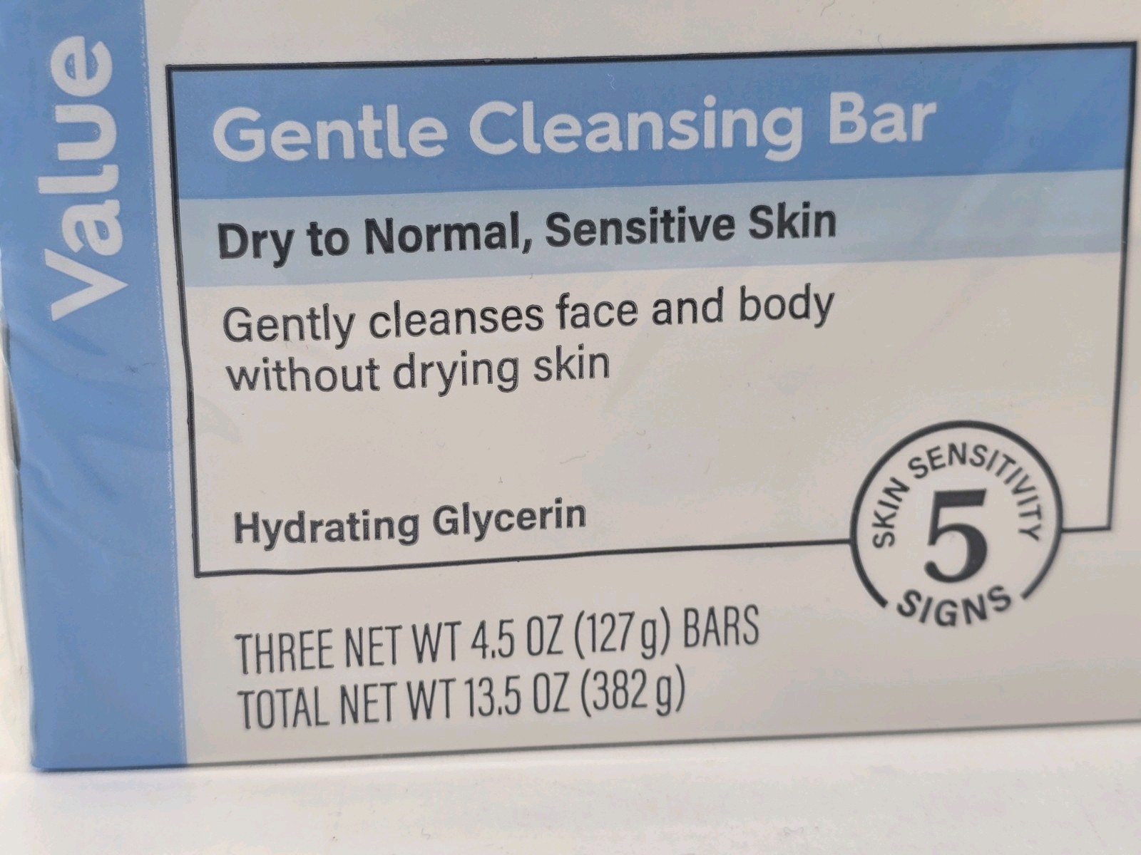 2x VALUE PK Cetaphil GENTLE CLEANSING BAR 4.5oz Dry Sensitive Skin = 6 bars