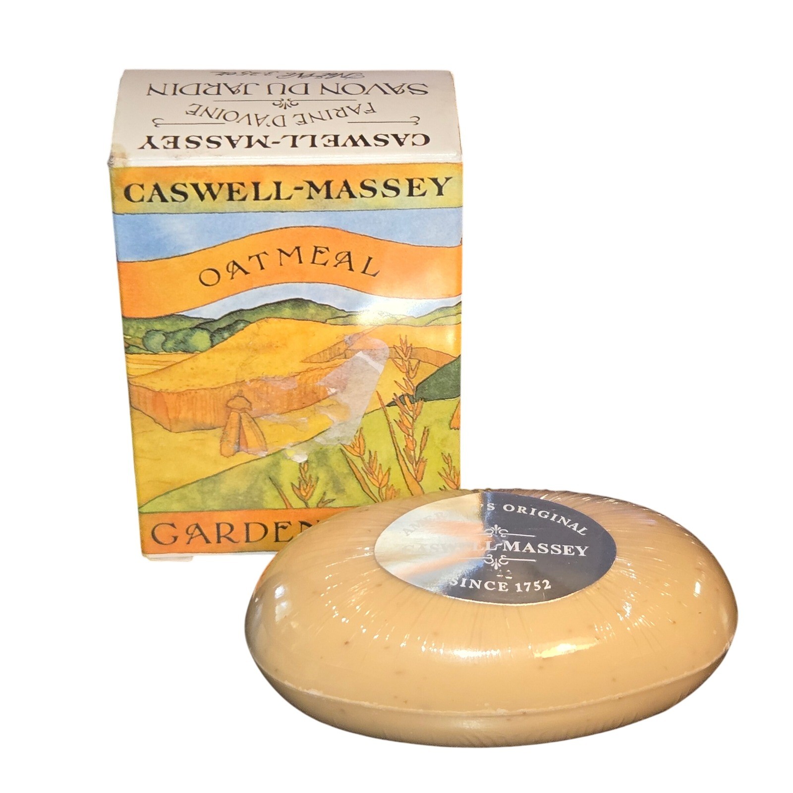 Caswell-Massey Oatmeal Garden Bath Soap Unisex 3.25oz Beige Savon du Jardin New