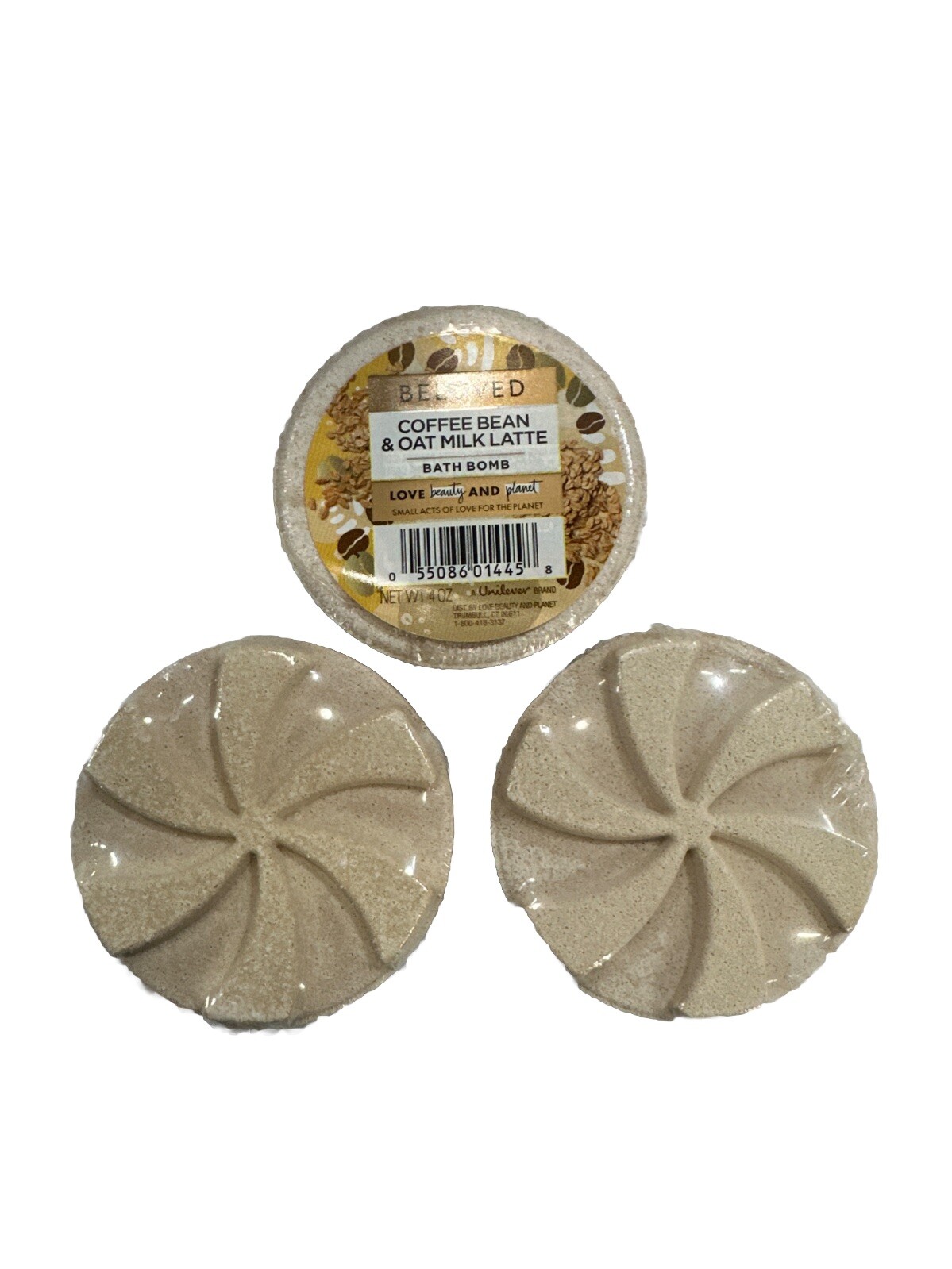 3 pk soap Beloved Coffee Bean & oat milk latte bathroom bomb 4 oz