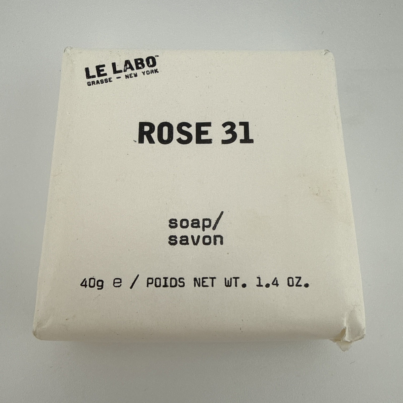 Le Labo Rose 31 Bar Soap 40g / 1.4 Oz Grasse New York C