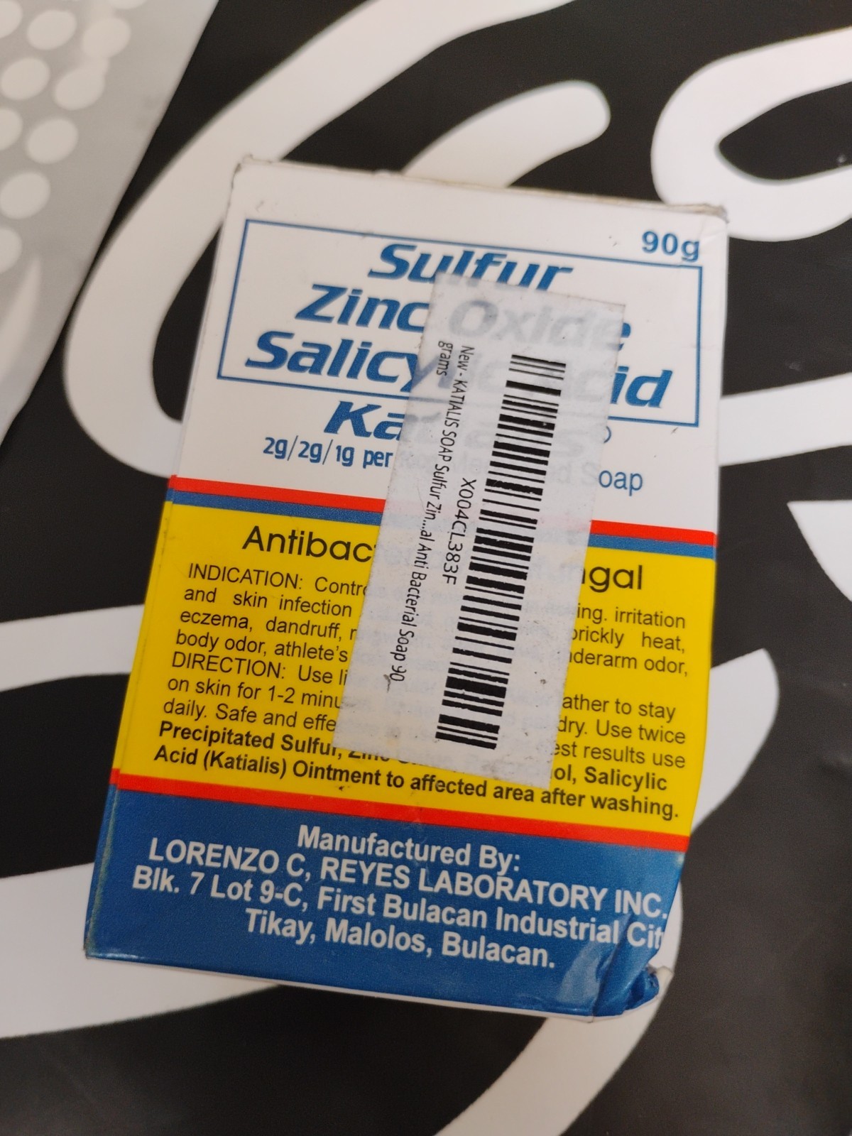 KATIALIS SOAP Pack of 3!! Sulfur Zinc Oxide Salicylic Acid Anti Fungal Anti NIB