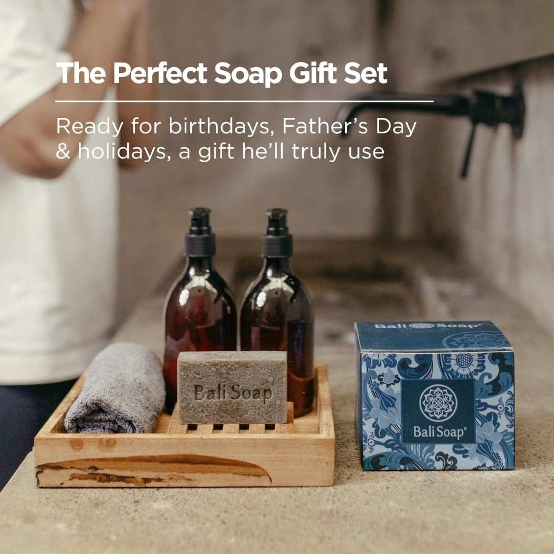 Natural Men’s Soap Gift Set – 6 Pack Handmade Cold Process Bar Soap for Men, …