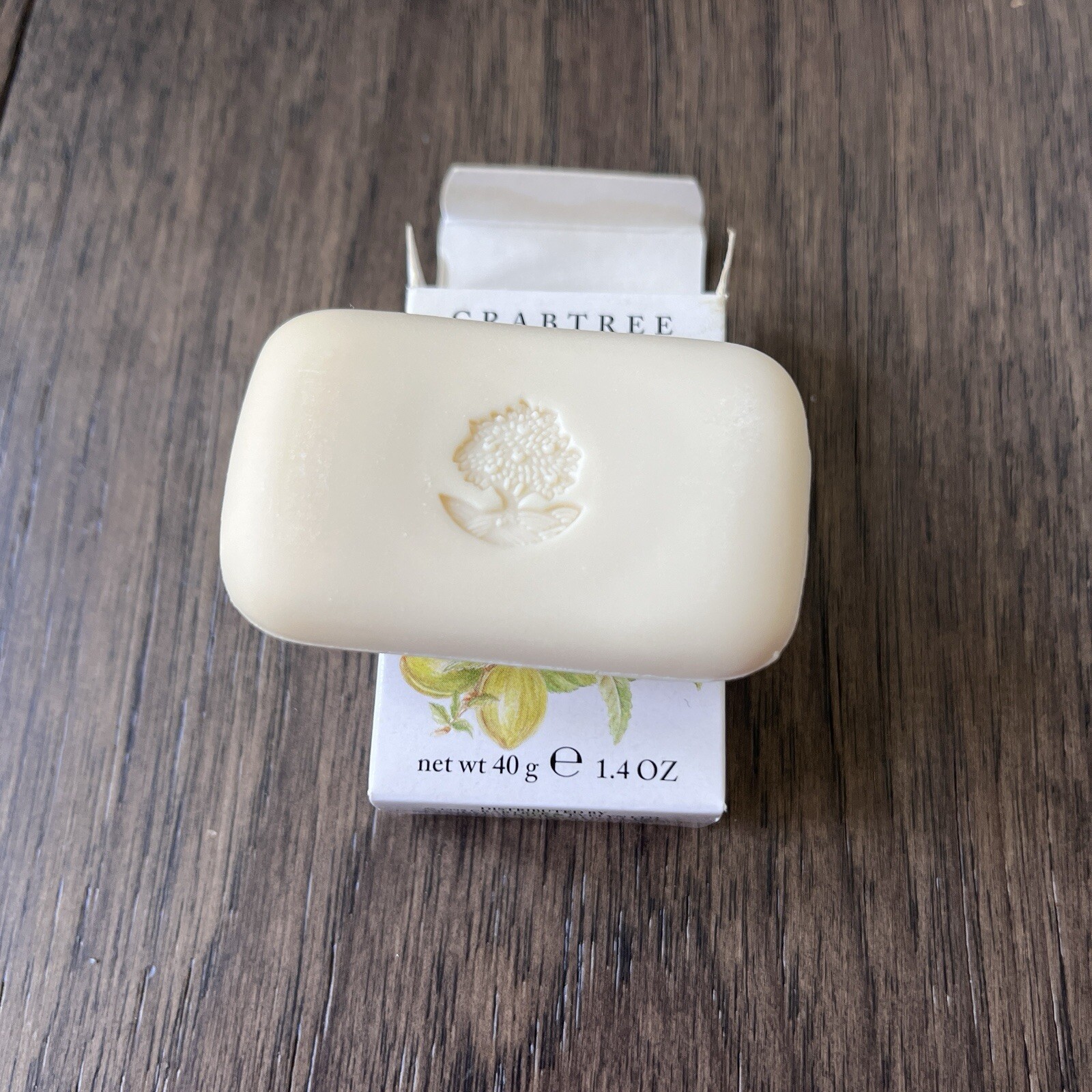 CRABTREE & EVELYN Sweet Almond Oil Soap VTG 1995 Original Boxed Bar 1.4oz NEW