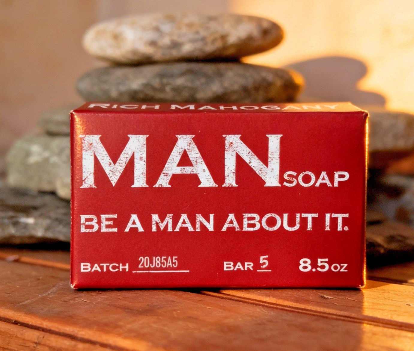 Small Batch “Rich Mahogany” Handcrafted “Be a Man About it” Soap…Ships Free!