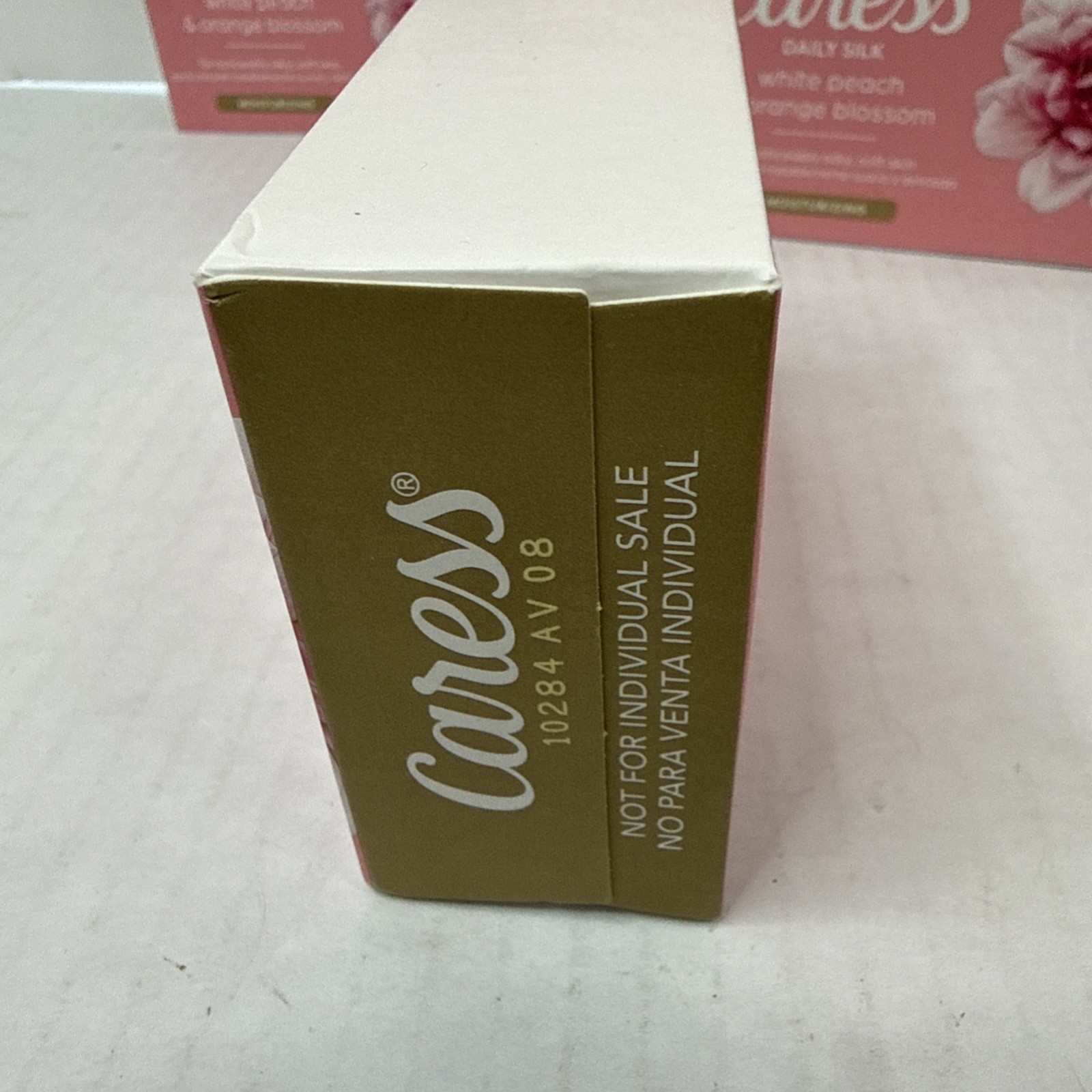 CARESS DAILY SILK BAR SOAP WHITE PEACH & ORANGE BLOSSOM 14 Bars