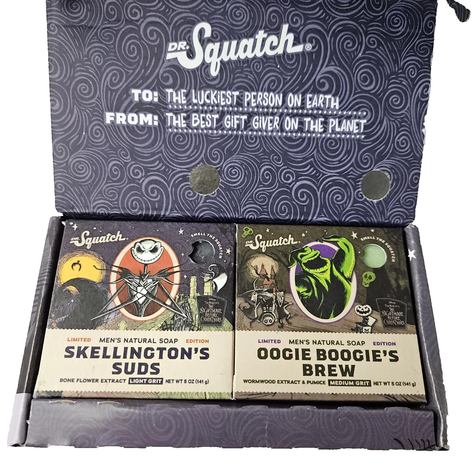 Dr Squatch Oogie Boogie’s Brew & Skellington’s Suds Soap Bar Limited Edition Set