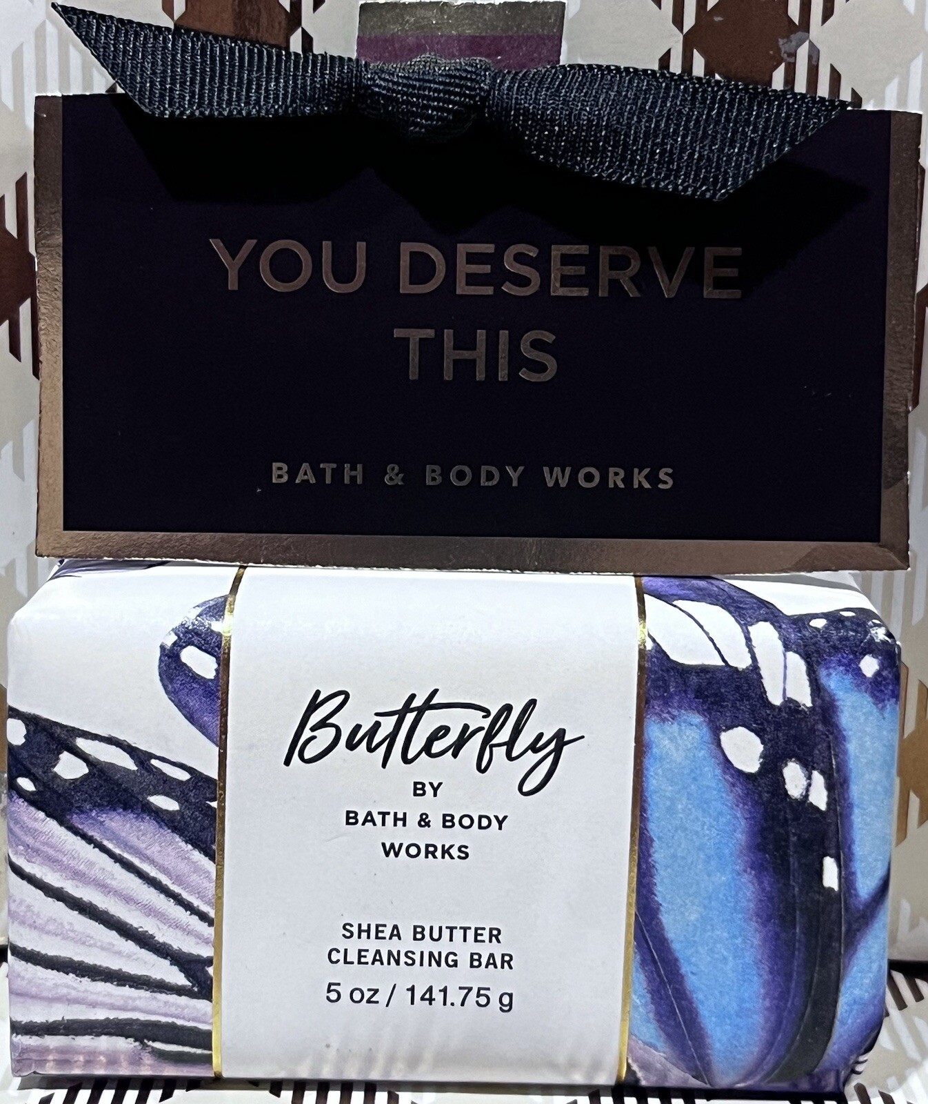 X1 BUTTERFLY Garden Spring Bath & Body Works Bar Shea Butter Cleansing Soap