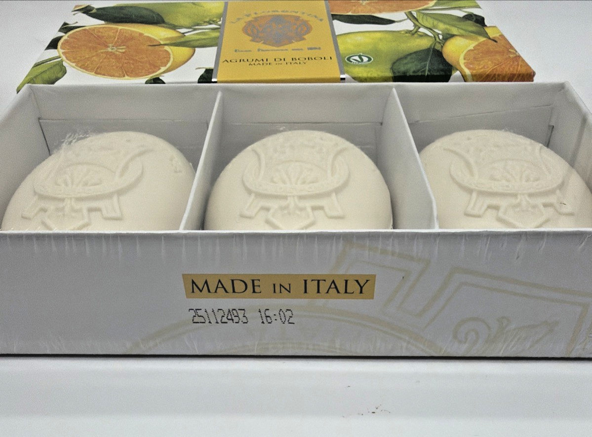 La Florentina Agrumi di Boboli Soap CITRUS HAND SOAP SET ITALY 3 – 5.3 oz bars