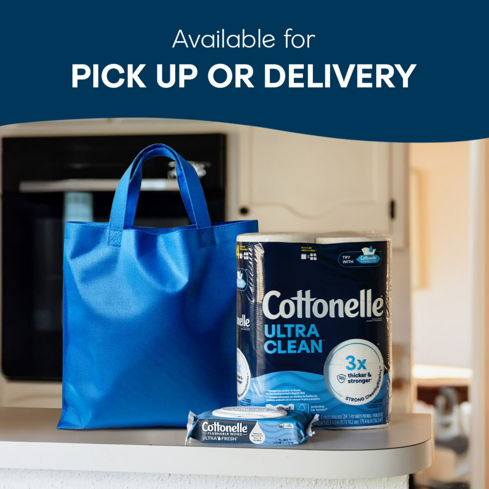 Cottonelle FreshFeel Flushable Wet Wipes for Adults and Kids, 8 Flip-Top Packs