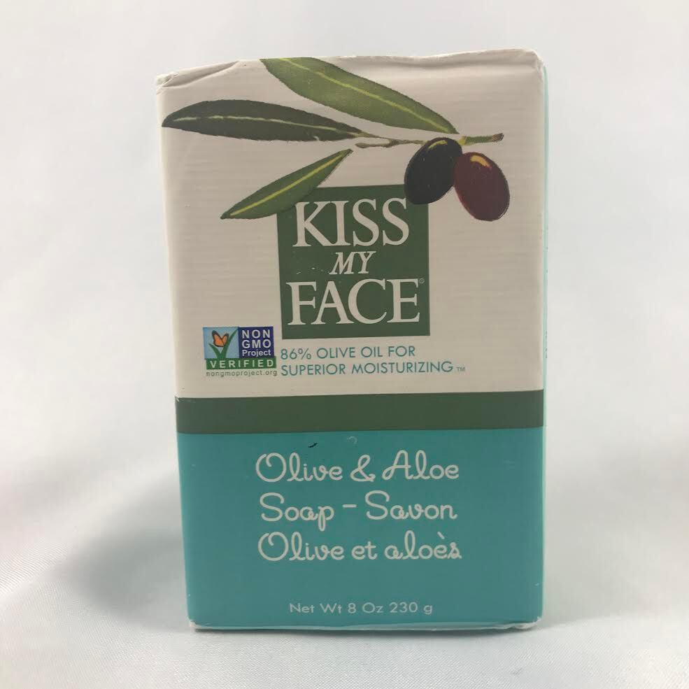 Kiss My Face Olive & Aloe Bar Soap 8 oz 86% Olive Oil Cruelty Free Non-GMO