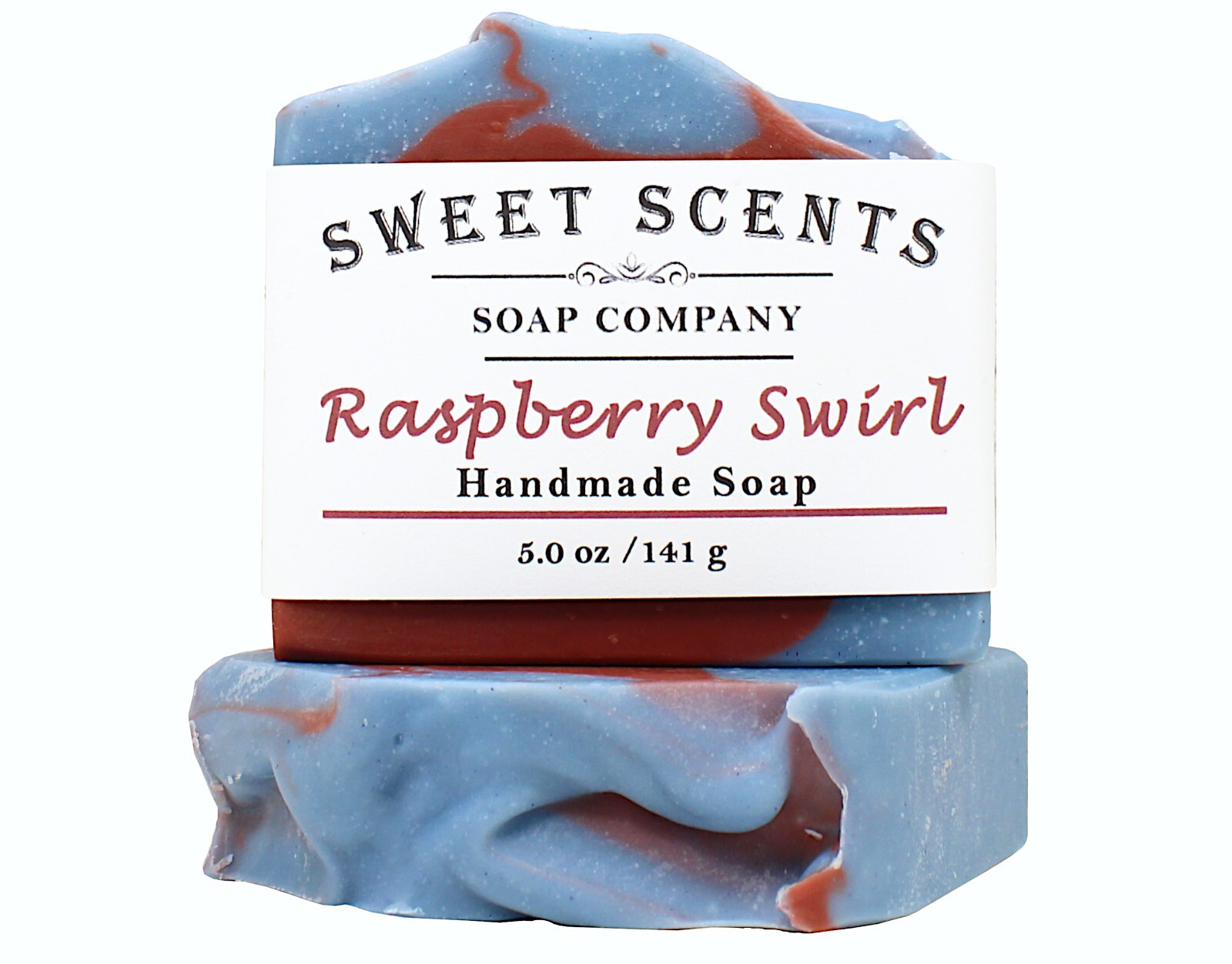 Handmade Soap, – Raspberry Swirl – Cold Process, Scented Soap