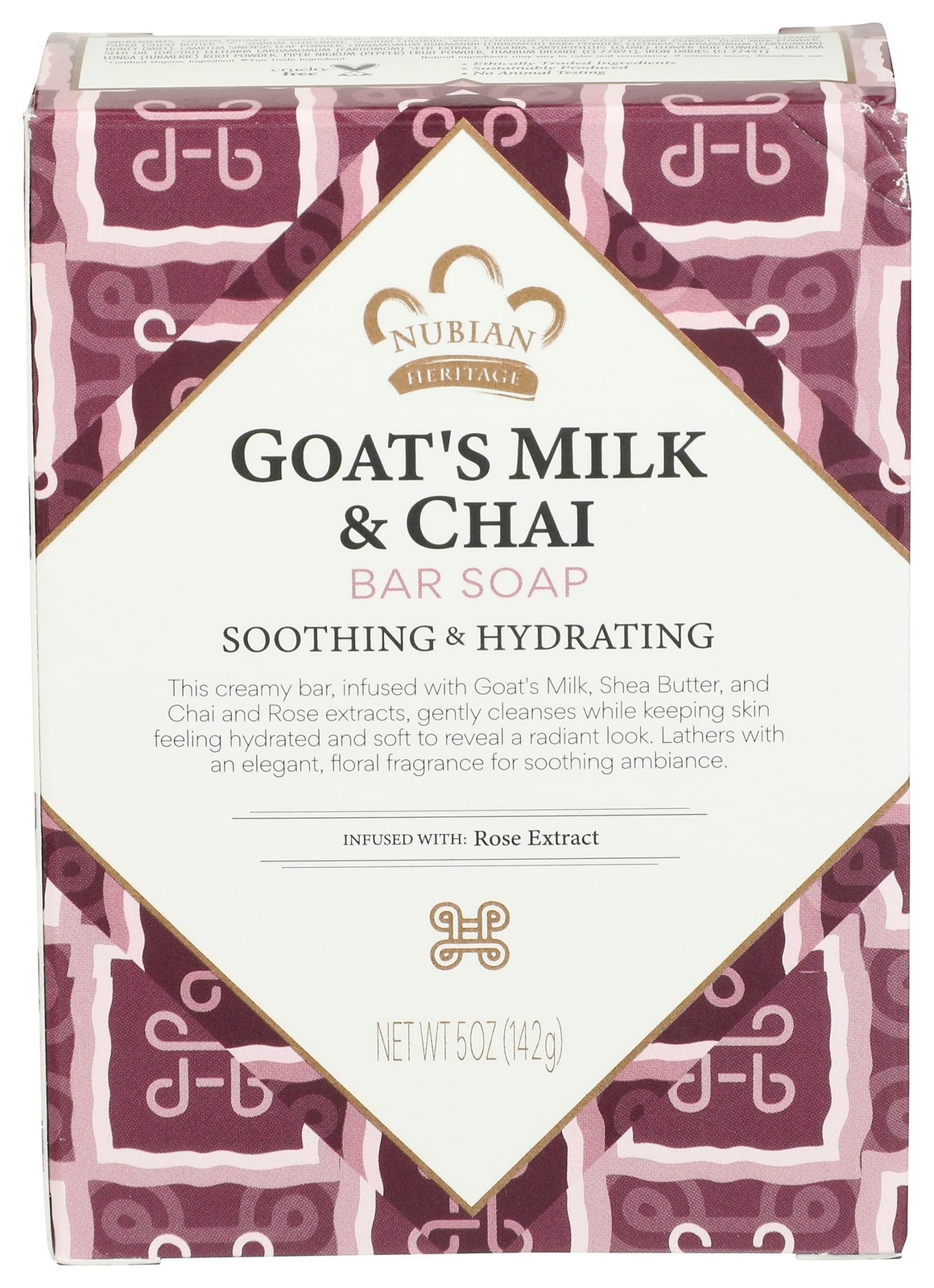 Nubian Heritage Soap Bar, Goats Milk 5 Ounce (Pack of 1), and Chai