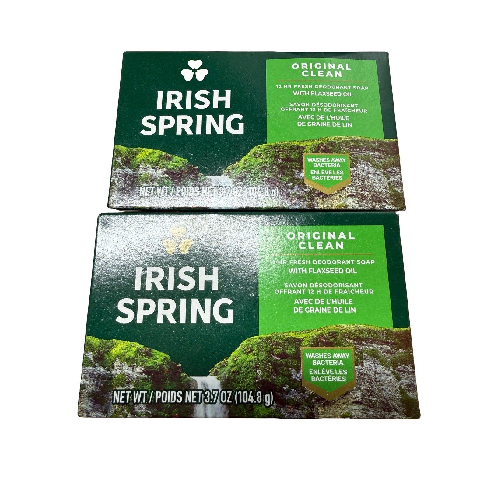 Irish Spring Original Clean Deodorant Soap 3.7oz Bars Lot of 6 Fresh Scent