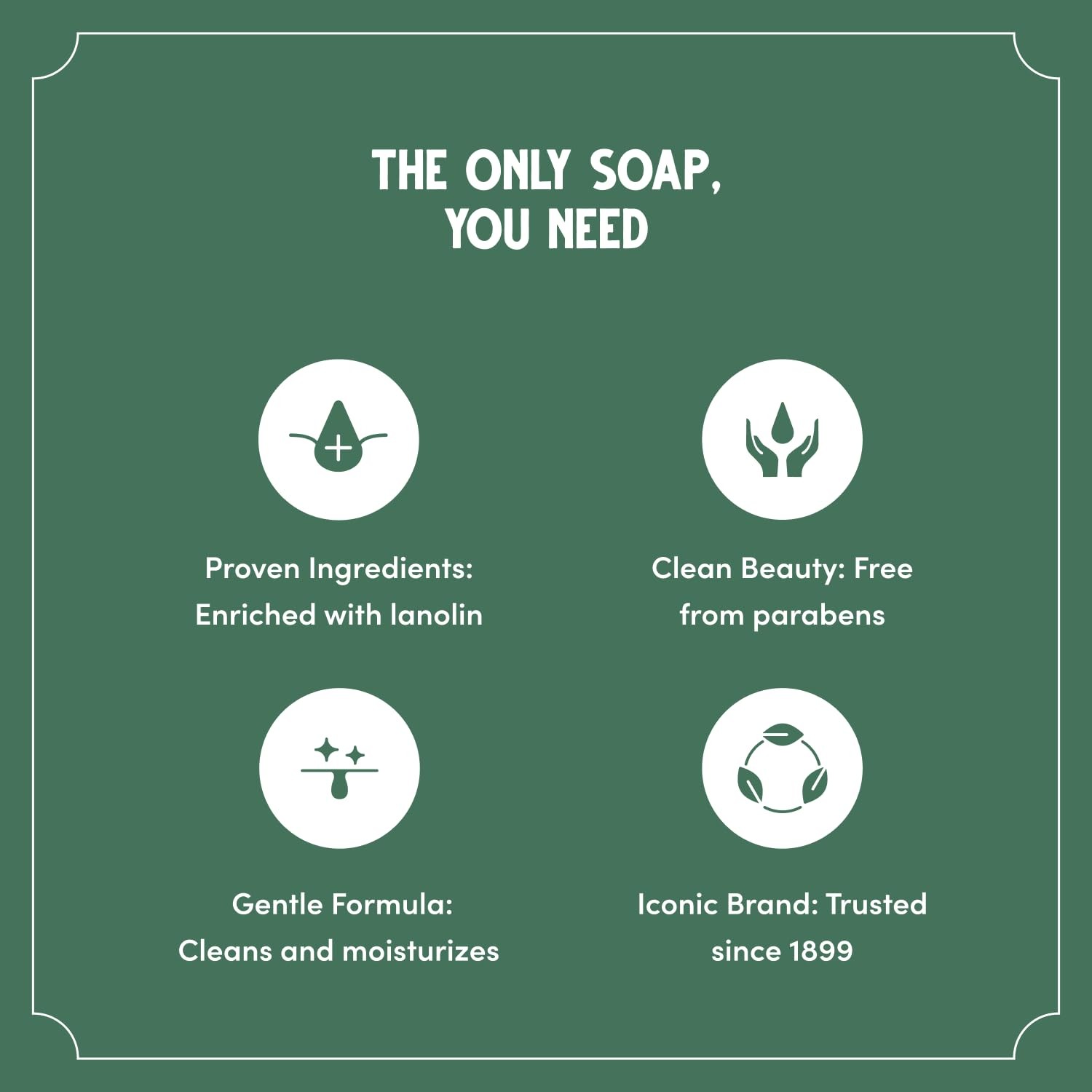Moisturizing Bar Soap – Gentle Soap for Dry Skin with Lanolin – Hand & Body C…