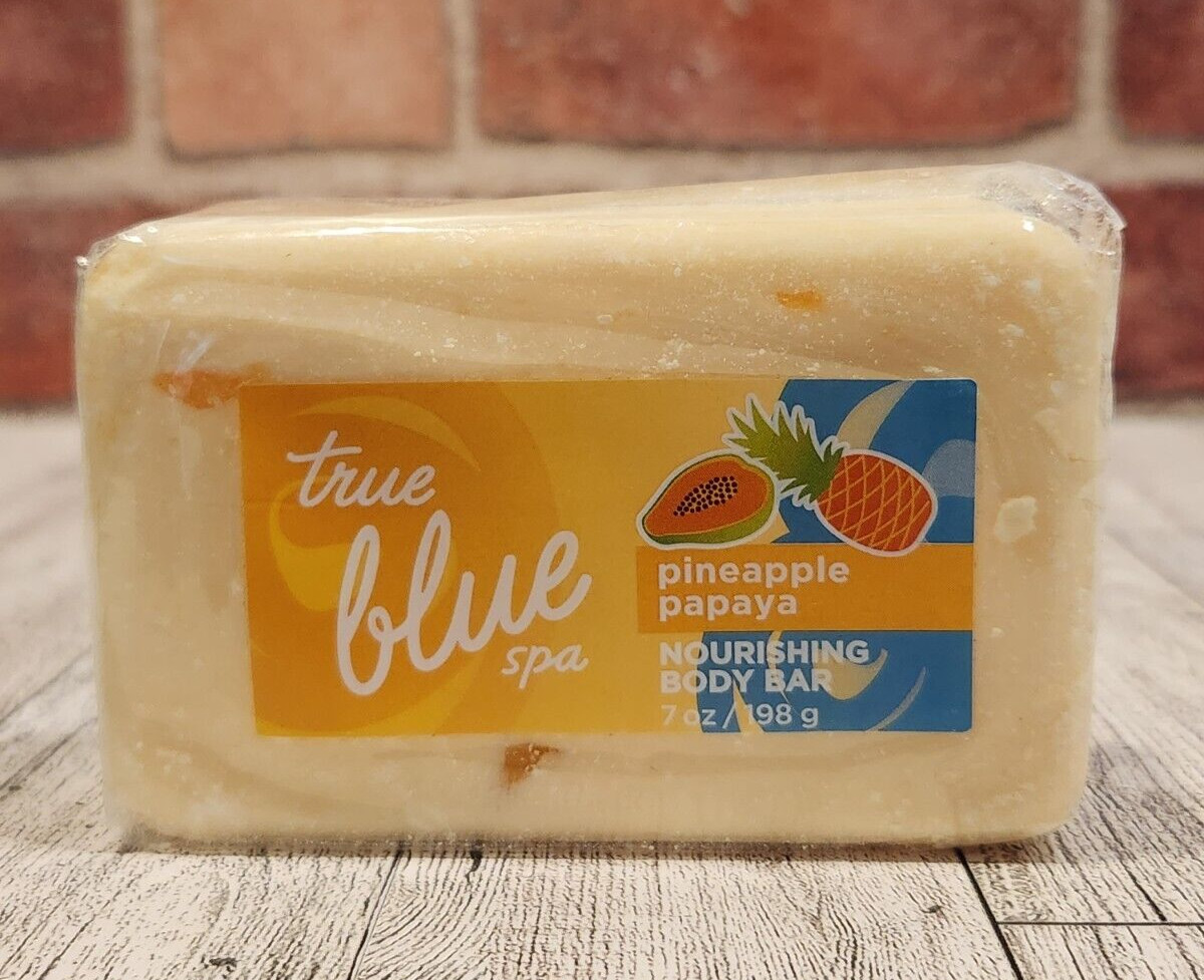 True Blue Spa PINEAPPLE PAPAYA body bar soap Bath & Body Works