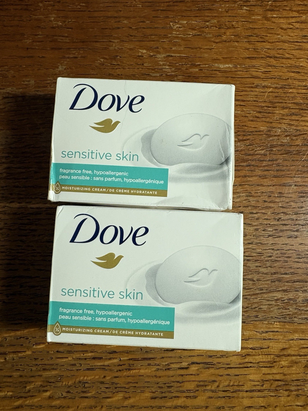 Dove Sensitive Skin 1/4 Moisturizing Cream Bar Soap 3.75 oz 2 Bars
