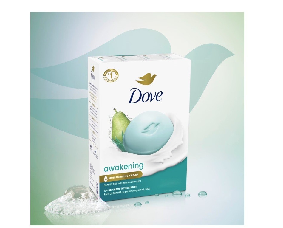 Awakening Gentle Beauty Bar Soap All Skin Type, Pear and Aloe, 3.75 Oz (8