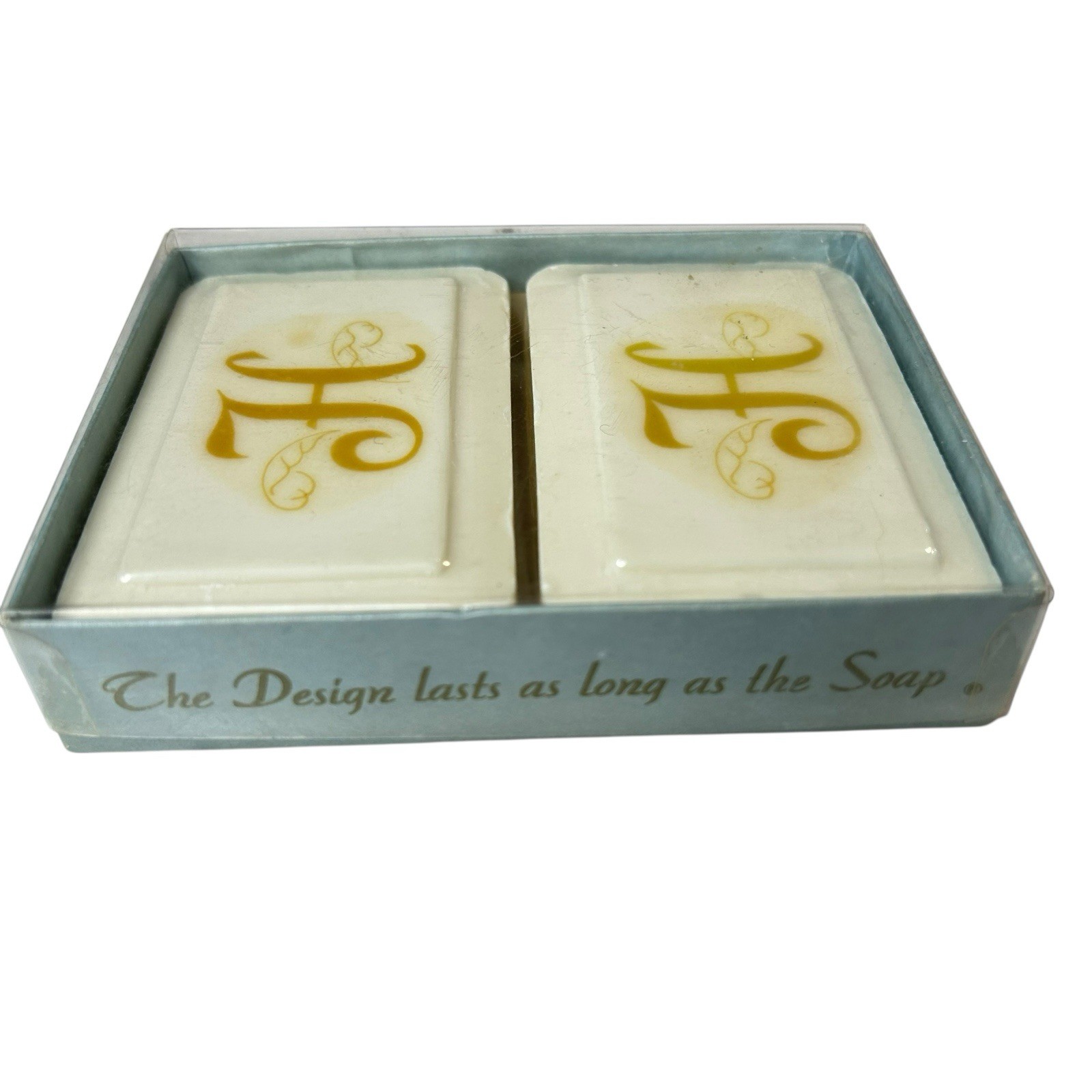 Katherine Gray French Milled Hand Soap Letter H Monogram 2 Sealed Soaps Vtg
