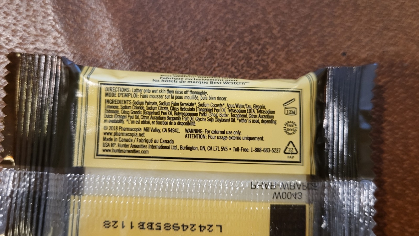 100 Pcs Pharmacopia Citrus Facial Bar Aromatic Soap, .77 oz Travel Size Bars