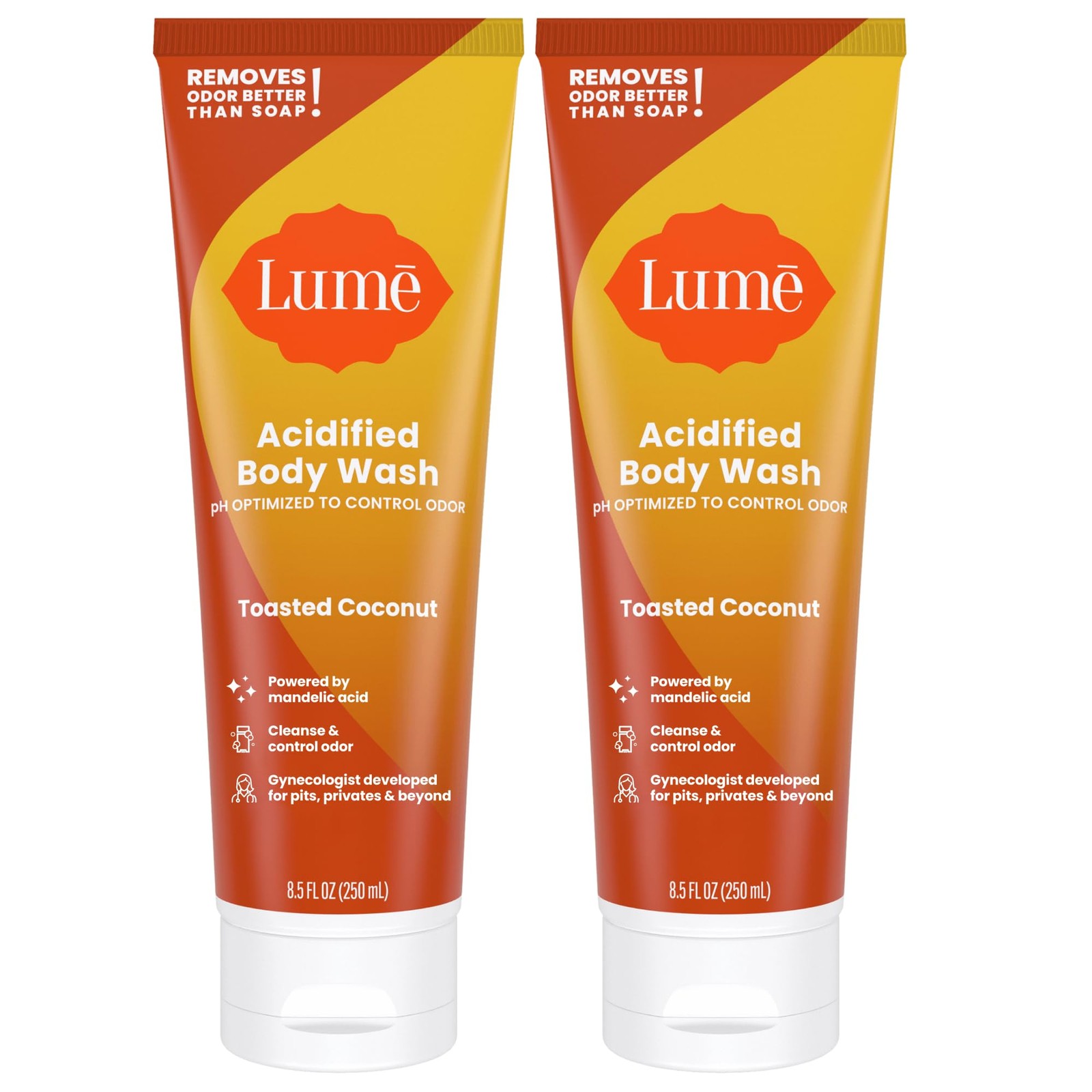 Lume Acidified Body Wash – 24 Hour Odor Control – Removes Odor Better than Soap