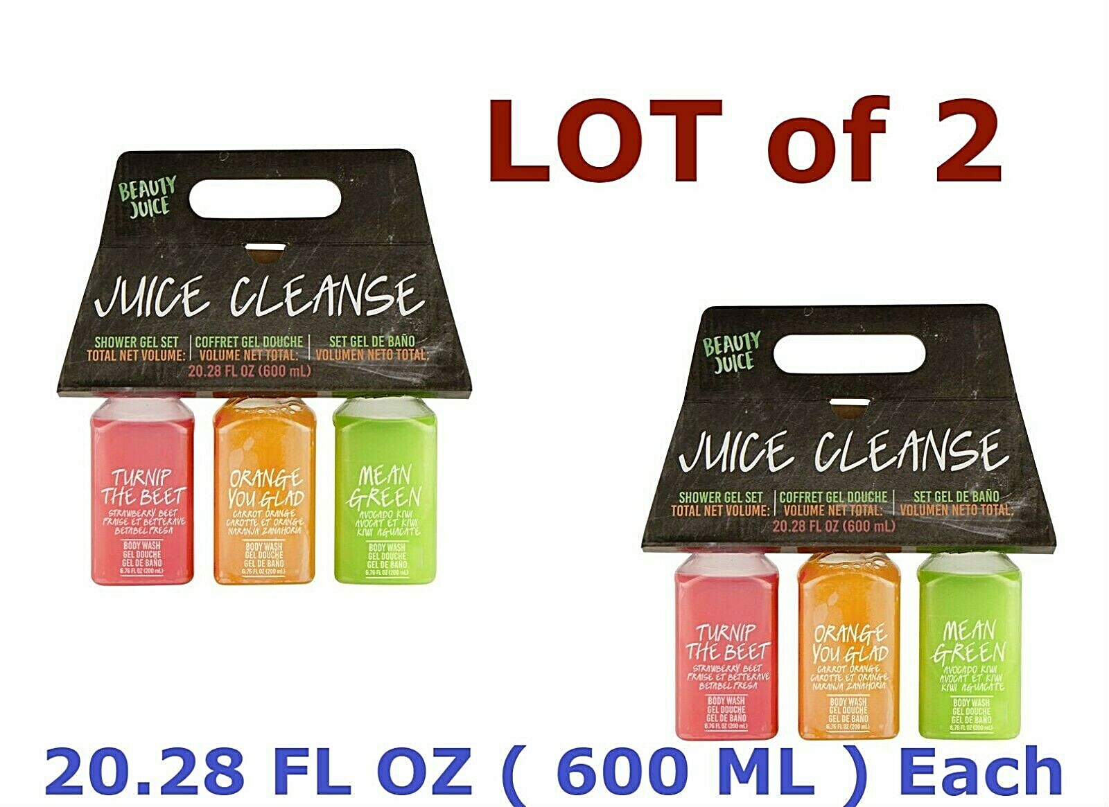 (LOT 2) FashionAngels Beauty Juice Green & Clean Shower Set 1.6 Pound 20.28 ozEa