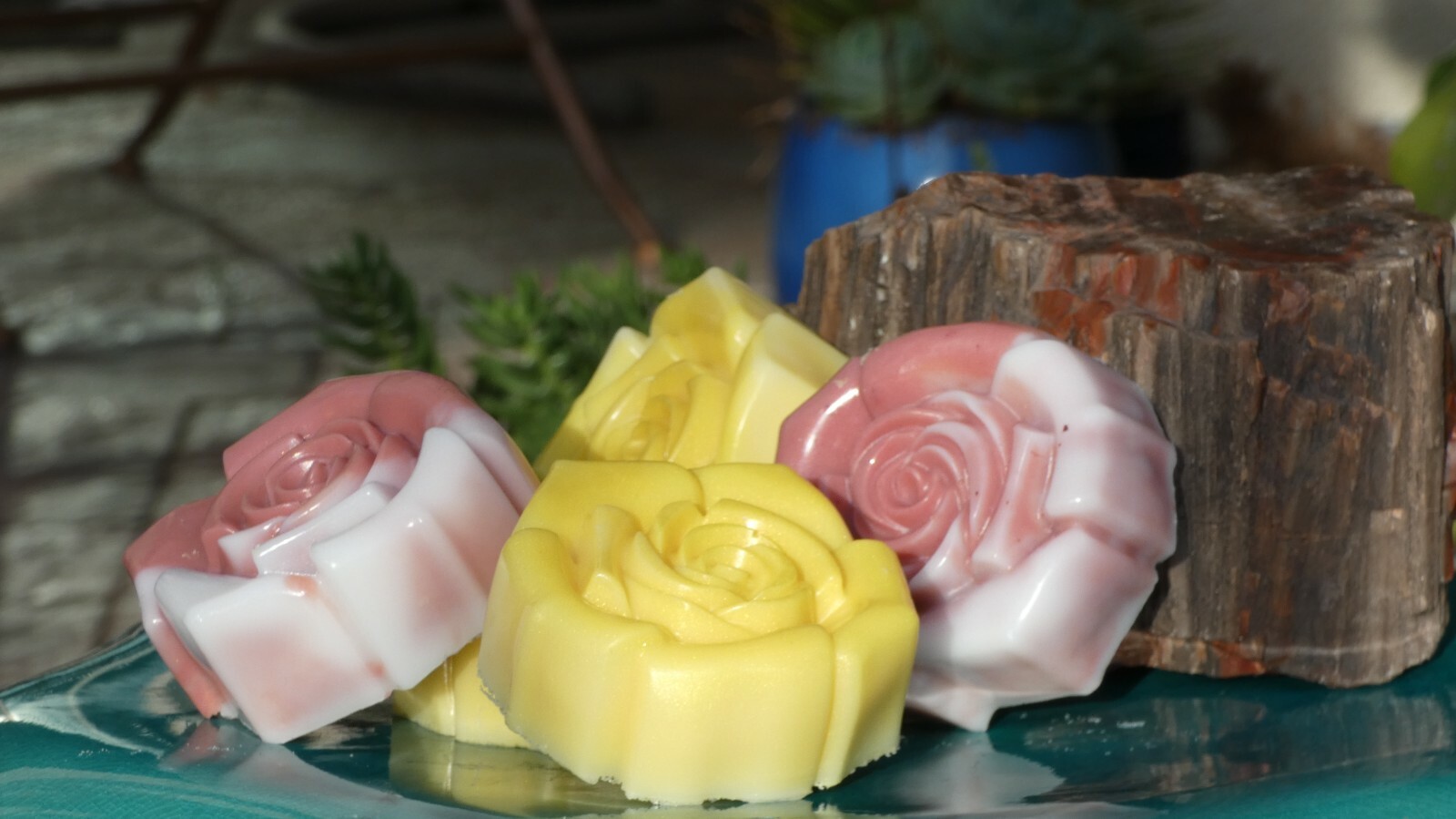All natural handmade soap – Blossom rose goat milk soap
