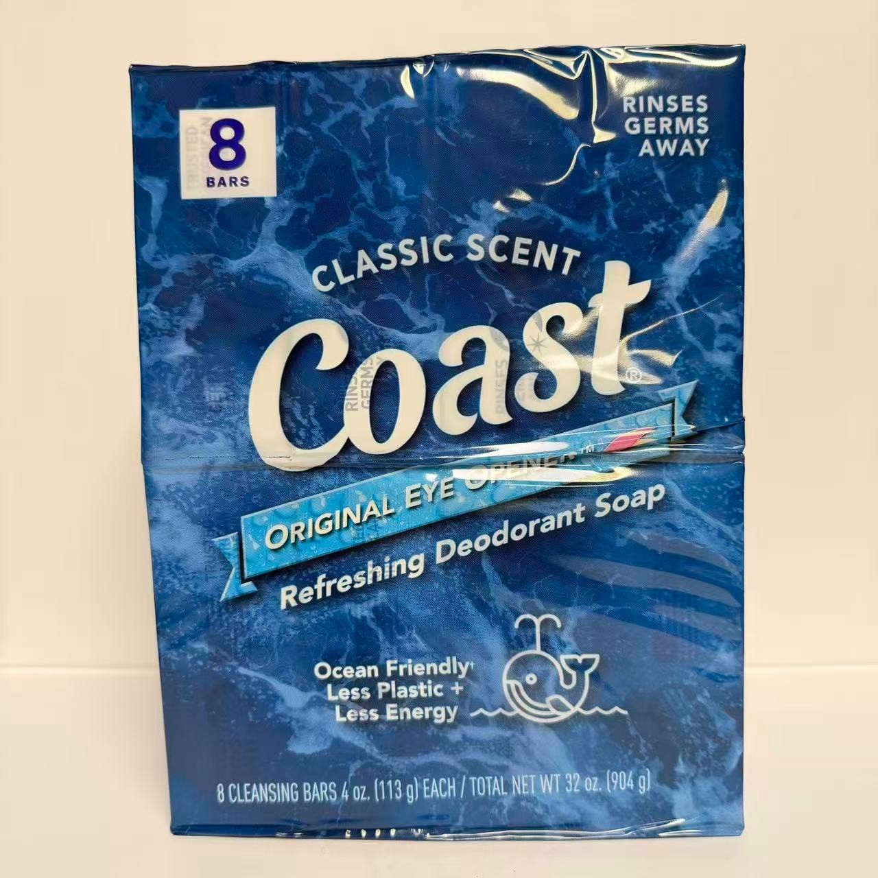Coast Classic Scent Refreshing Deodorant Soap 8-4 oz Bars