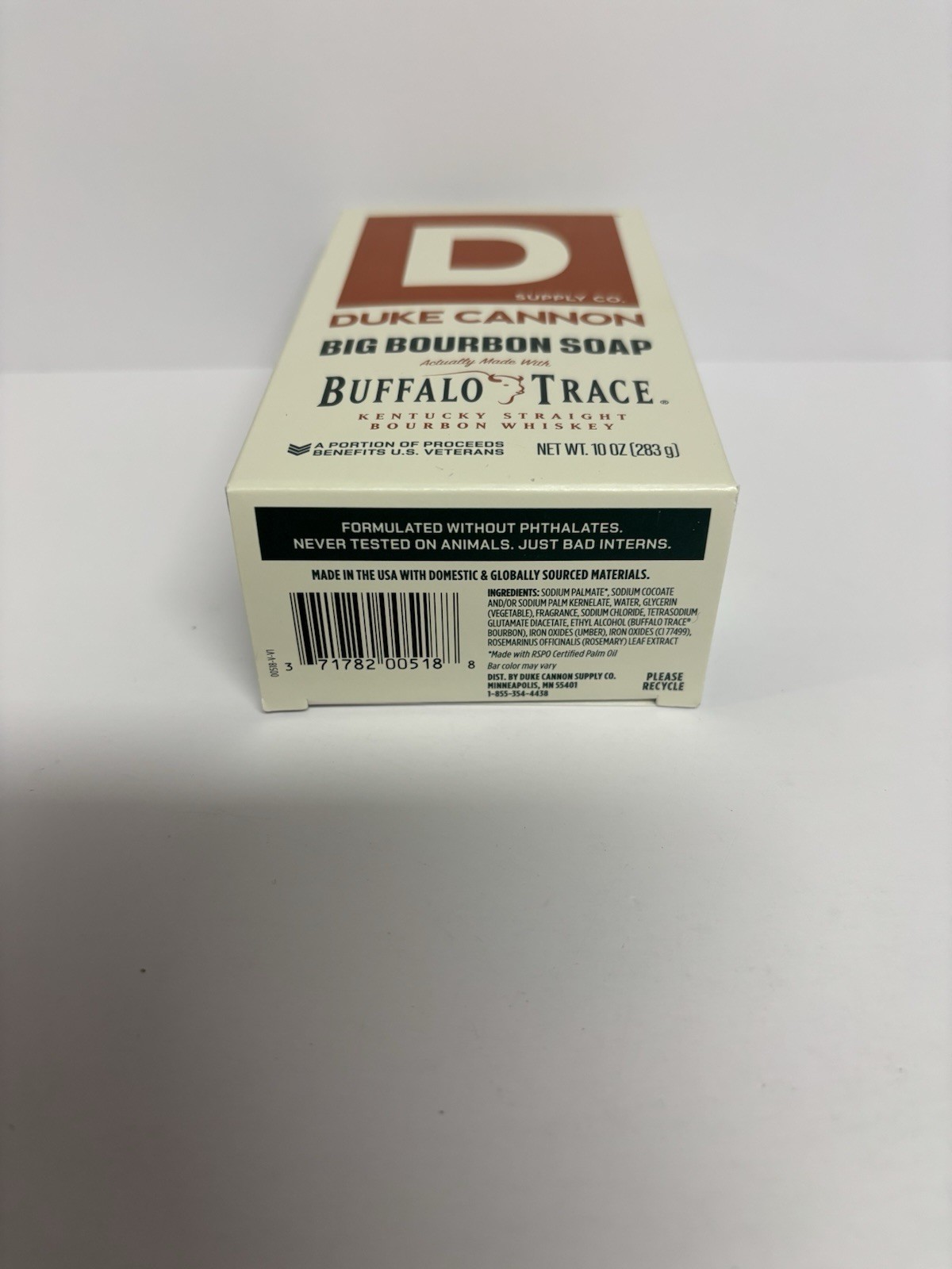 Duke Cannon Big Bourbon Soap Buffalo Trace 10 oz Bar Soap New Sealed