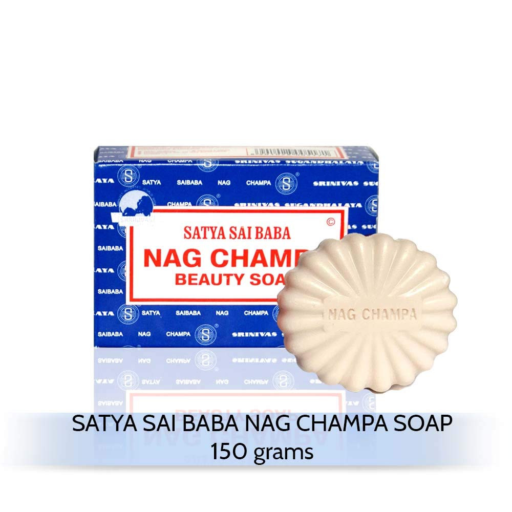 Nag Champa: Sai Baba Natural Soap, Large, 150 G, 5 Oz, 4 Piece
