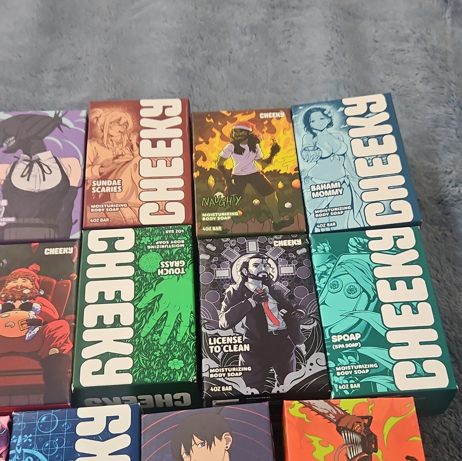 EMPTY CHEEKY Anime Collection Moisturizing Body Soap Boxes