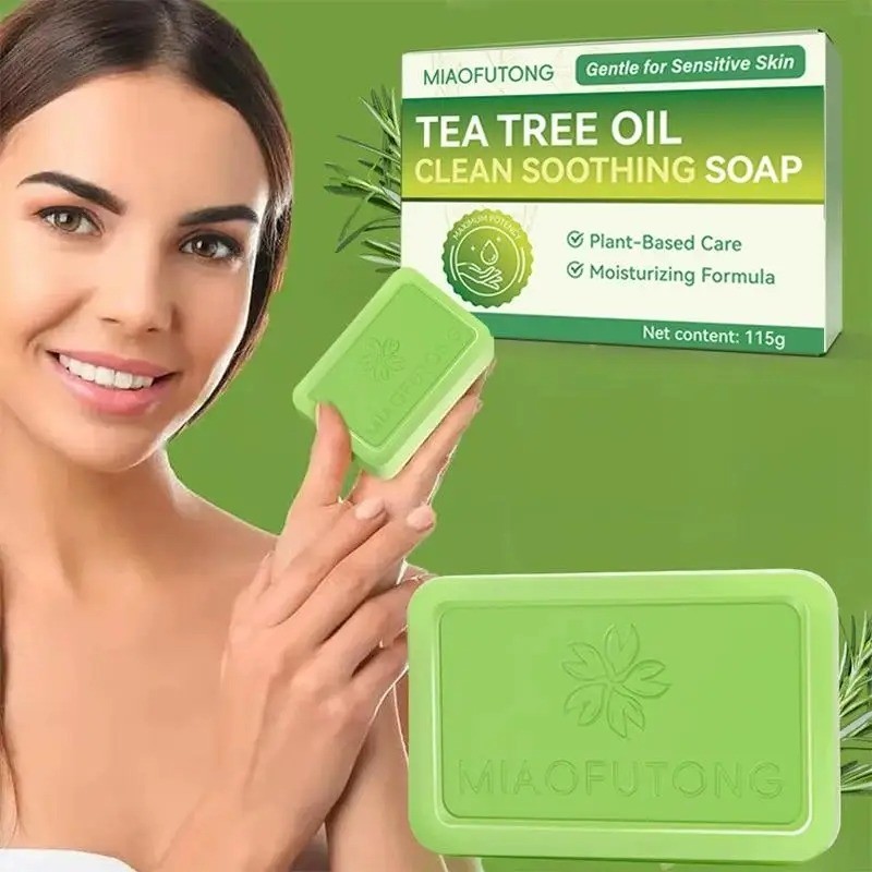 Veloma Soap Tea Tree Soap Bar Soap with Tea Tree Oil Natural Soap Body Skin Care