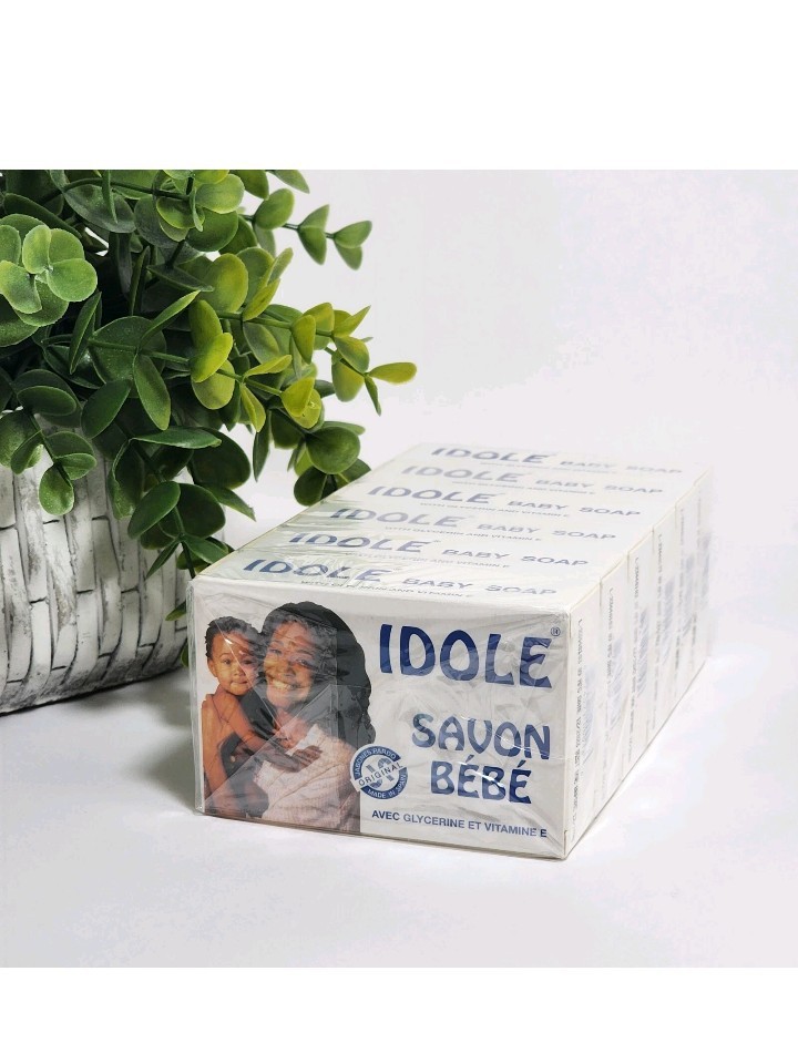 IDOLE Baby Exfoliating Soap with Glycerin and Vitamin E, 75g – ( 6 PACK)✅