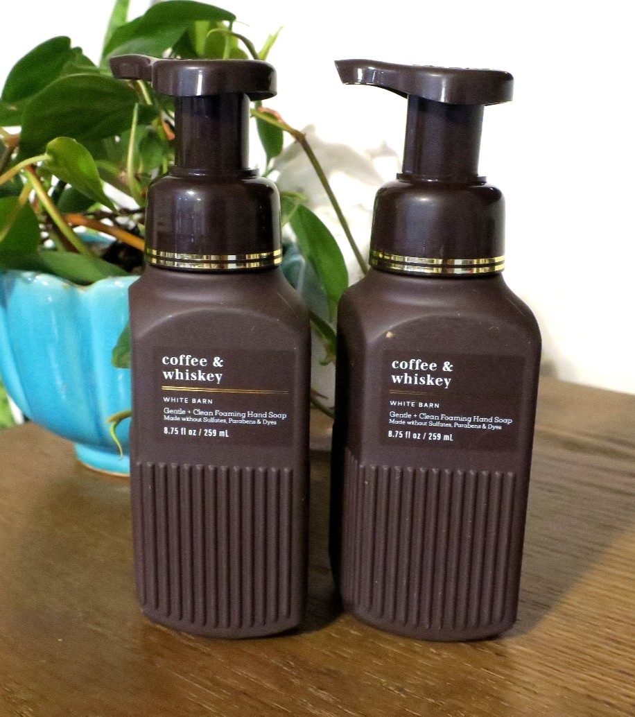 Lot 2 ❤️ Bath & Body Works ❤️ Gentle Foaming Hand Soap Set COFFEE & WHISKEY MEN