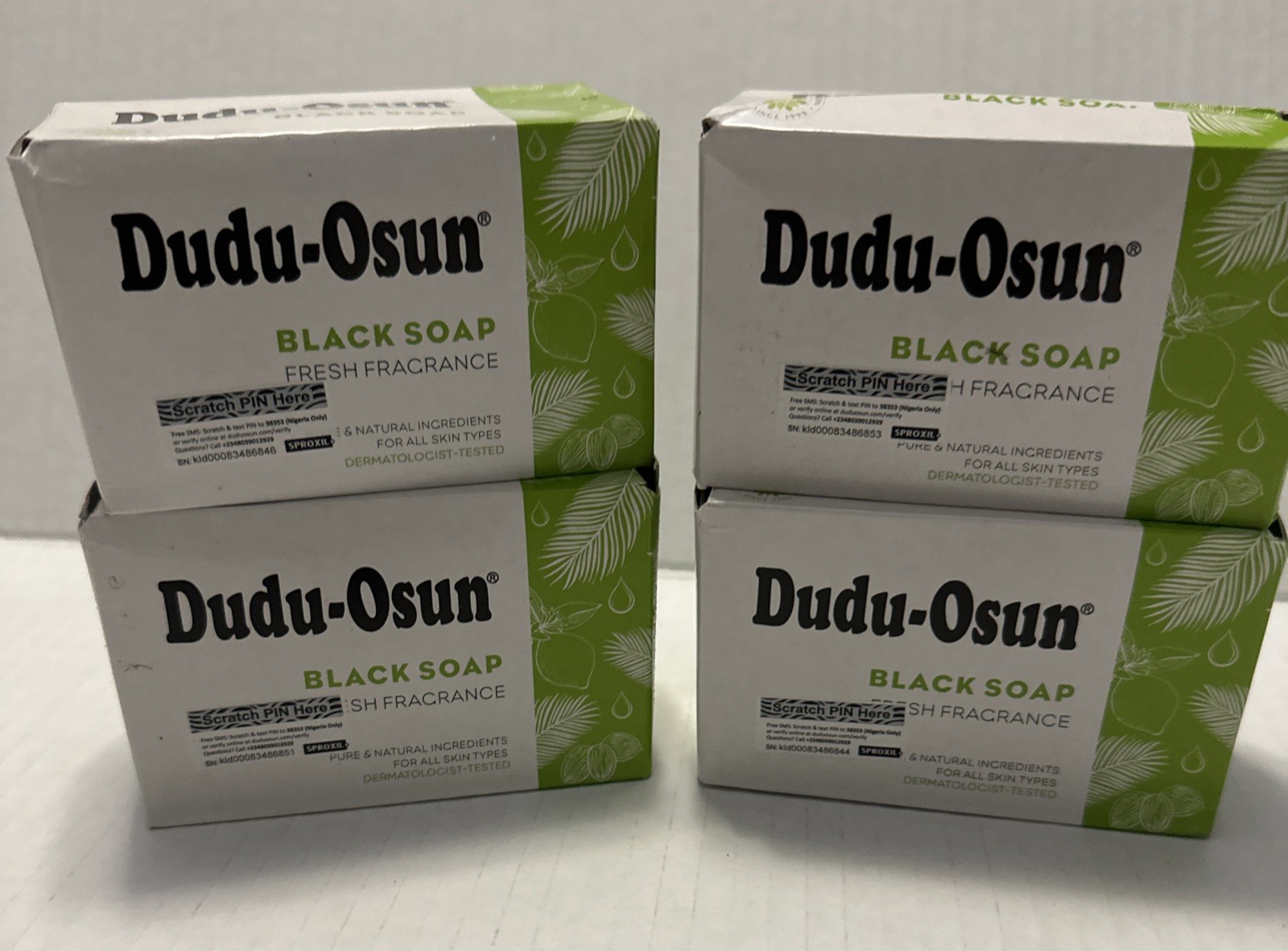 4x NEW IMPROVE DUDU OSUN AFRICAN BLACK Tropical & Natural SOAP