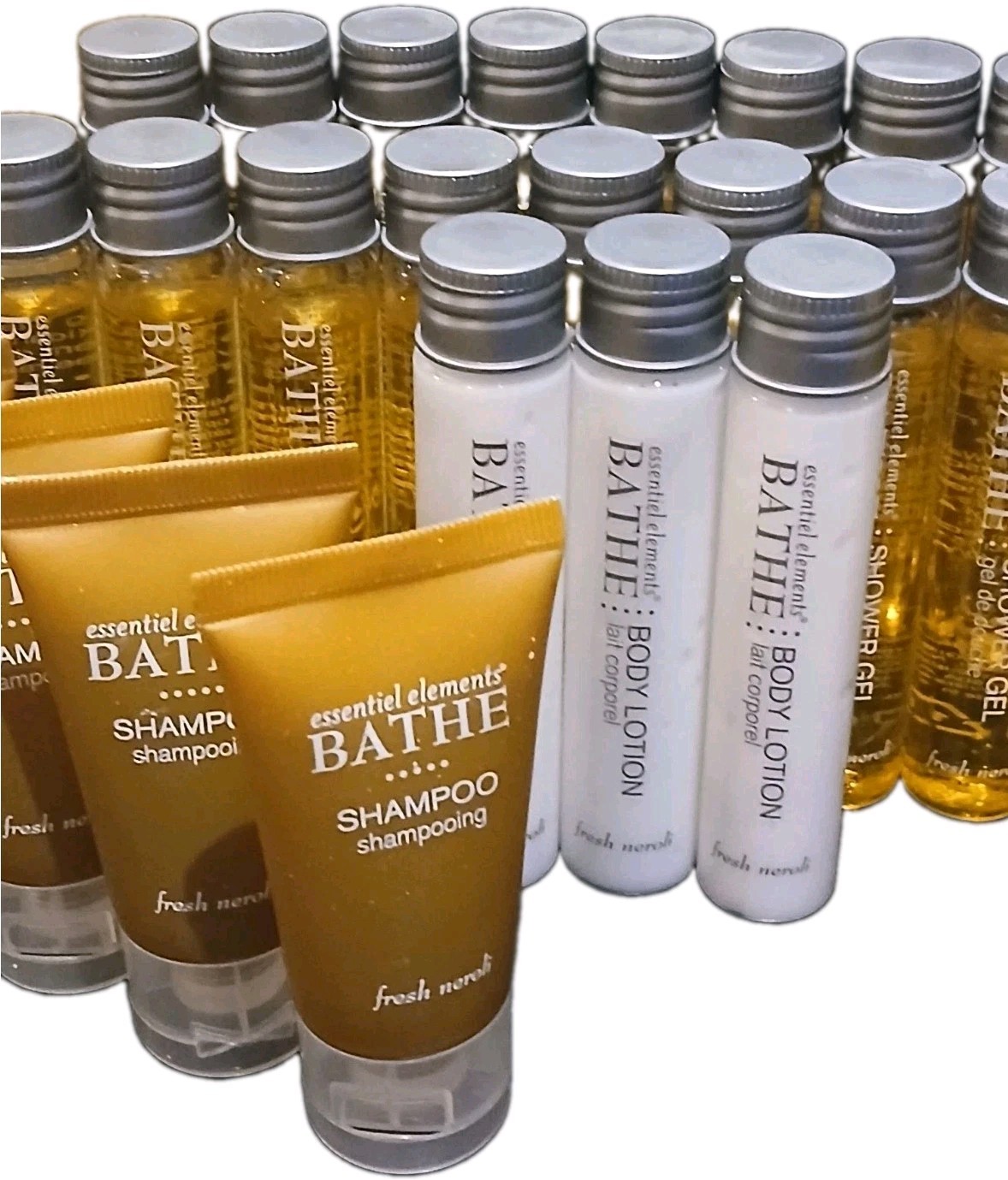 30 Item Essential Elements Bathe Aloe Fresh Neroli Shampoo Lotion Shower Gel